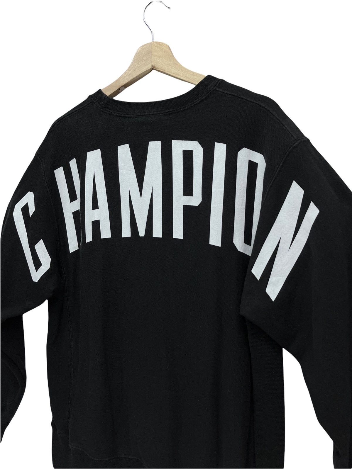 Champion RARE🔥Vtg CHAMPION Reverse Weave Poly-Cotton Big SpellOut Size US M / EU 48-50 / 2 - 3 Thumbnail