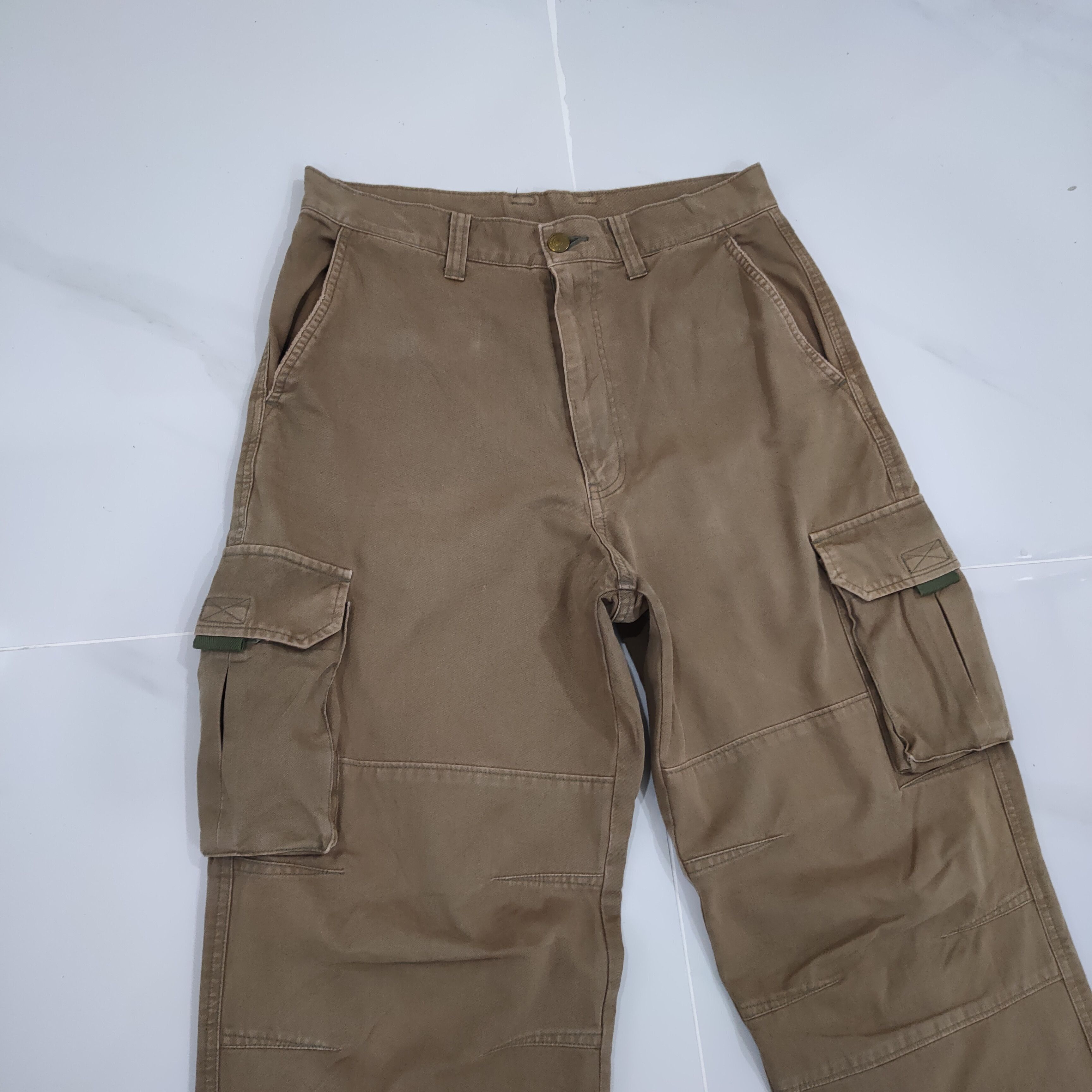 Japanese Brand VINTAGE JAPANESE BRAND BROWN CARGO PANTS Size US 30 / EU 46 - 3 Thumbnail
