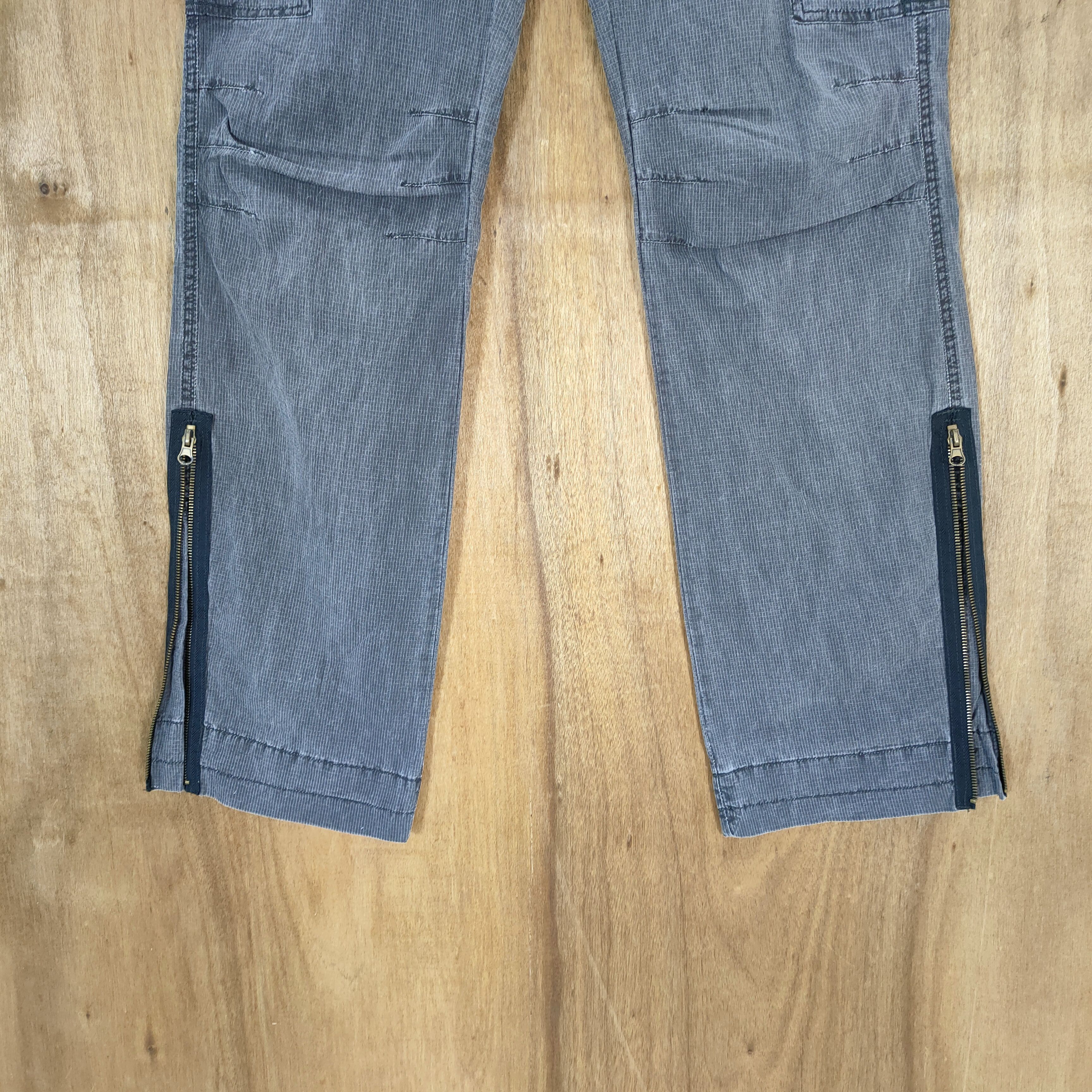 Japanese Brand VINTAGE JAPANESE FADED ZIPPER CARGO PANTS Size US 31 - 3 Thumbnail