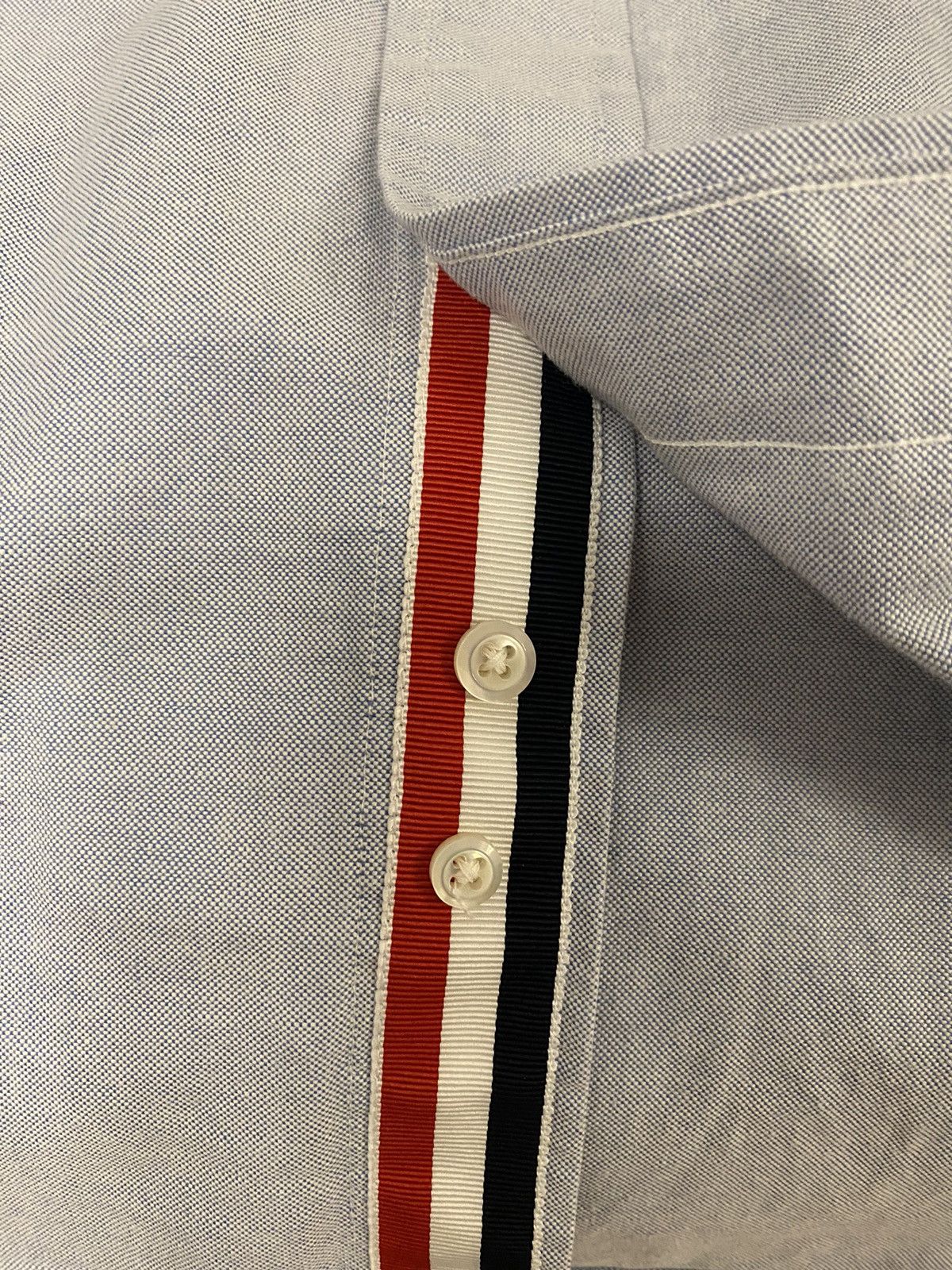 Thom Browne Thom Browne RWB light blue Oxford shirt 0 Size US XS / EU 42 / 0 - 7 Thumbnail