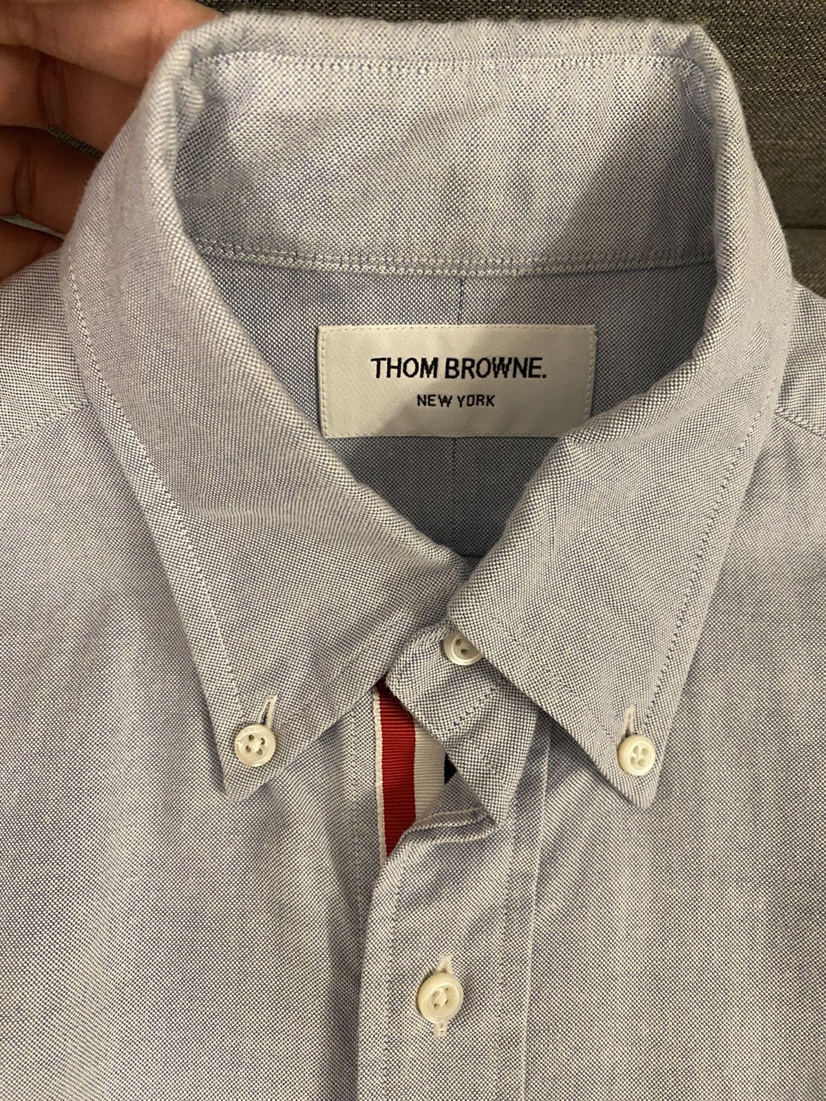 Thom Browne Thom Browne RWB light blue Oxford shirt 0 Size US XS / EU 42 / 0 - 5 Thumbnail
