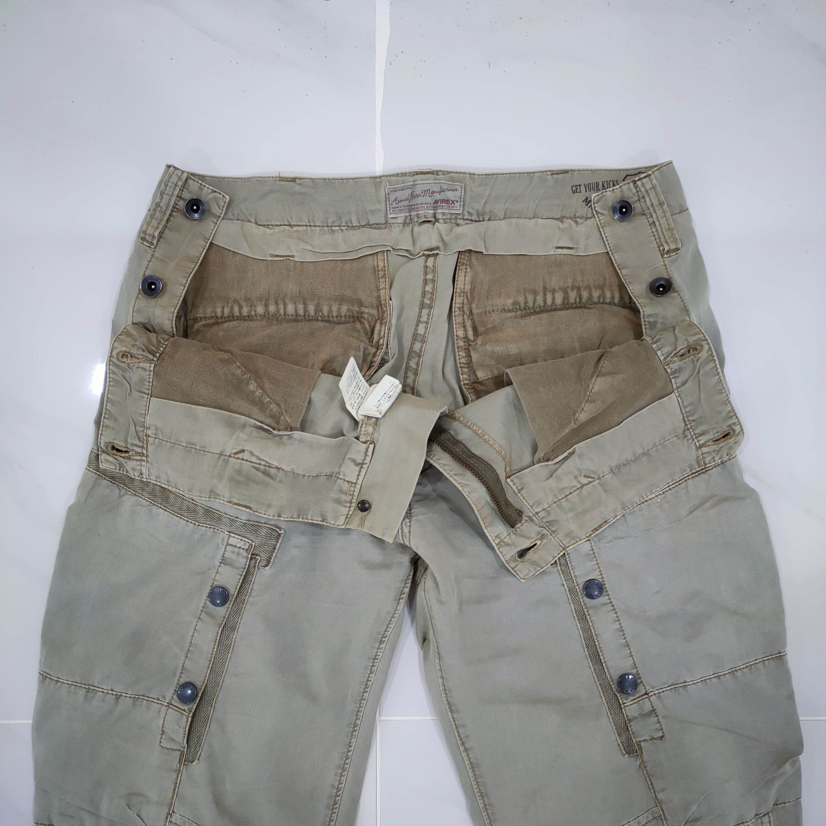 Avirex VINTAGE AVIREX FADED CARGO PANTS Size US 34 / EU 50 - 12 Thumbnail