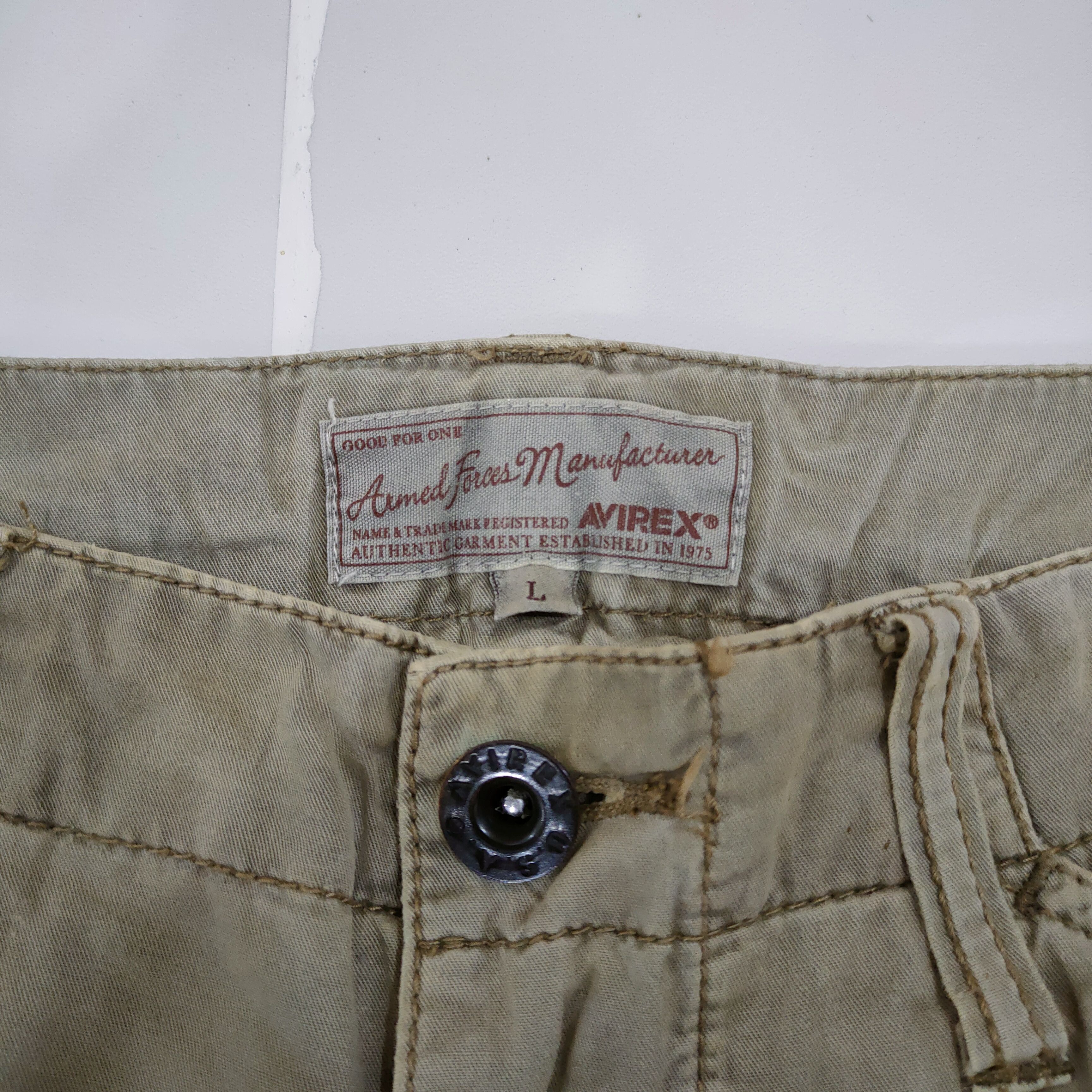 Avirex VINTAGE AVIREX FADED CARGO PANTS Size US 34 / EU 50 - 10 Thumbnail