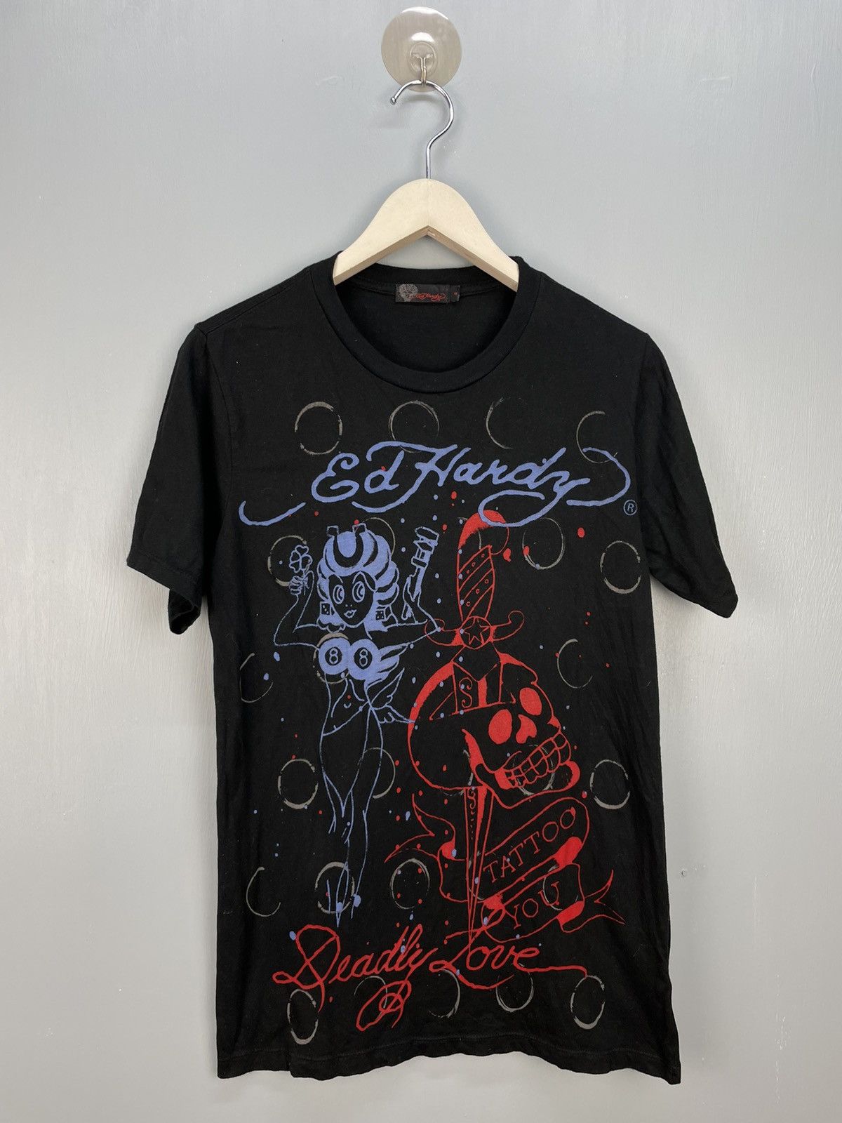 Christian Audigier Ed Hardy by Christian Audigier deadly love t shirt Size US S / EU 44-46 / 1 - 1 Thumbnail