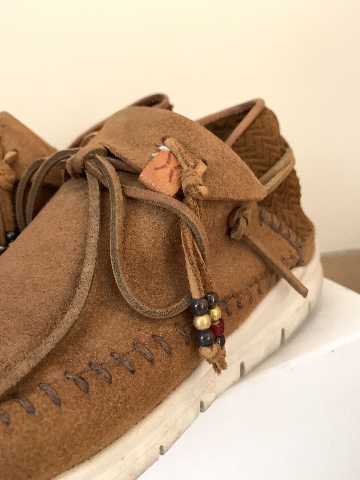 Visvim Visvim UTE Moc Trainer Folk Camel Size 9 | Grailed