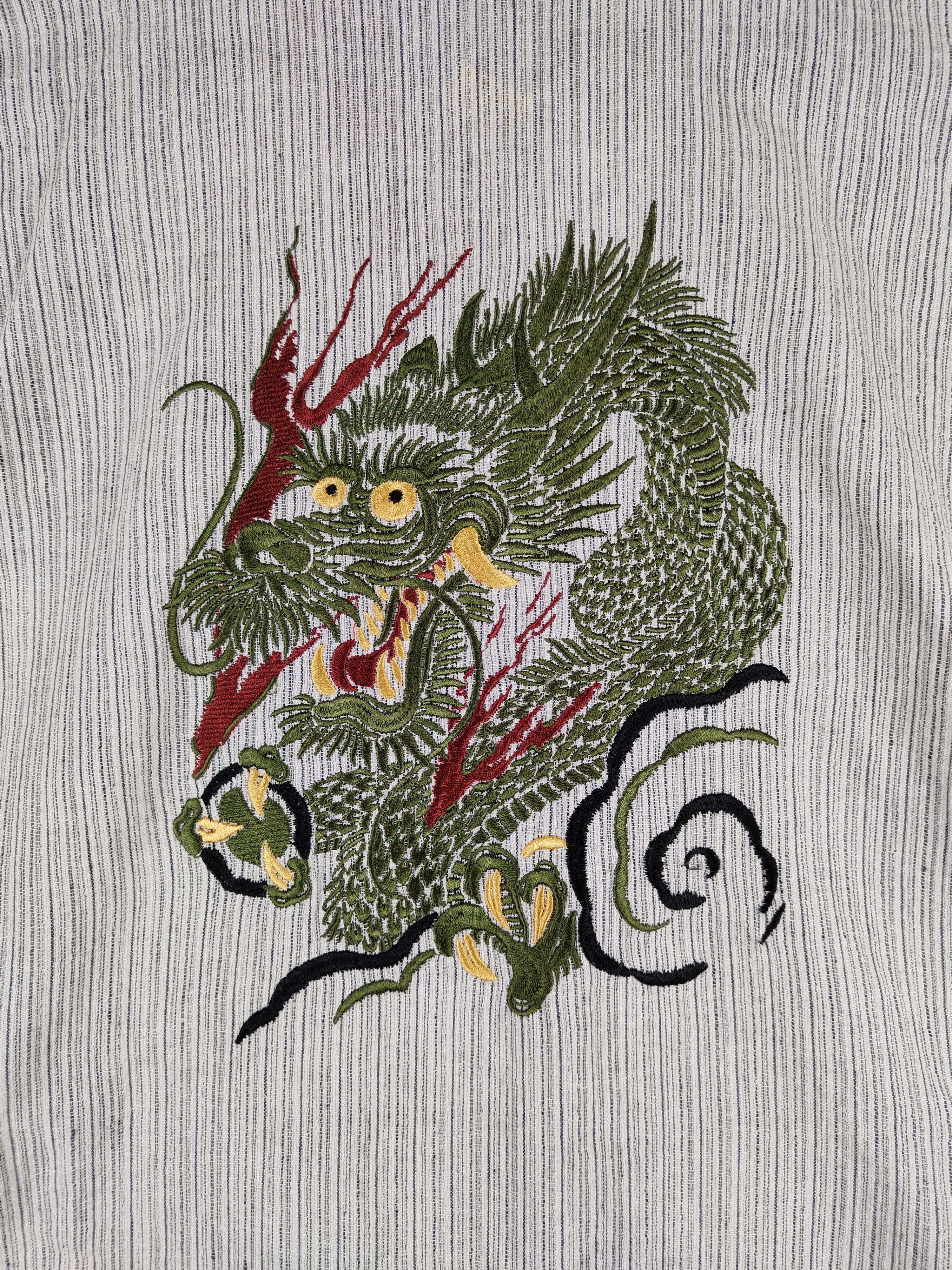 Japanese Brand Japanese Brand White/Black Dragon Kimono #S686 Size US S / EU 44-46 / 1 - 2 Thumbnail