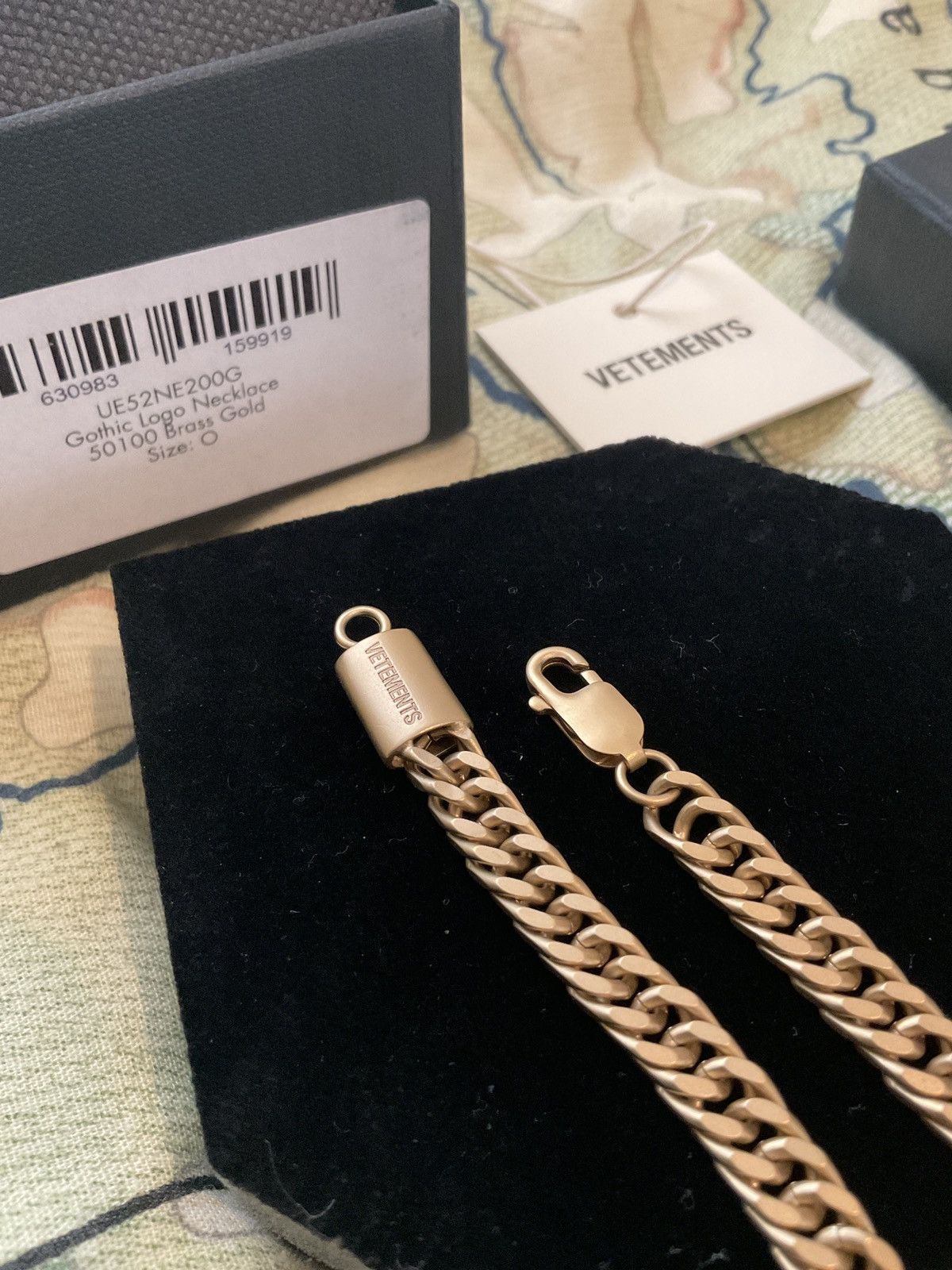 Vetements Vetements Gothic Logo Necklace Size ONE SIZE - 4 Thumbnail