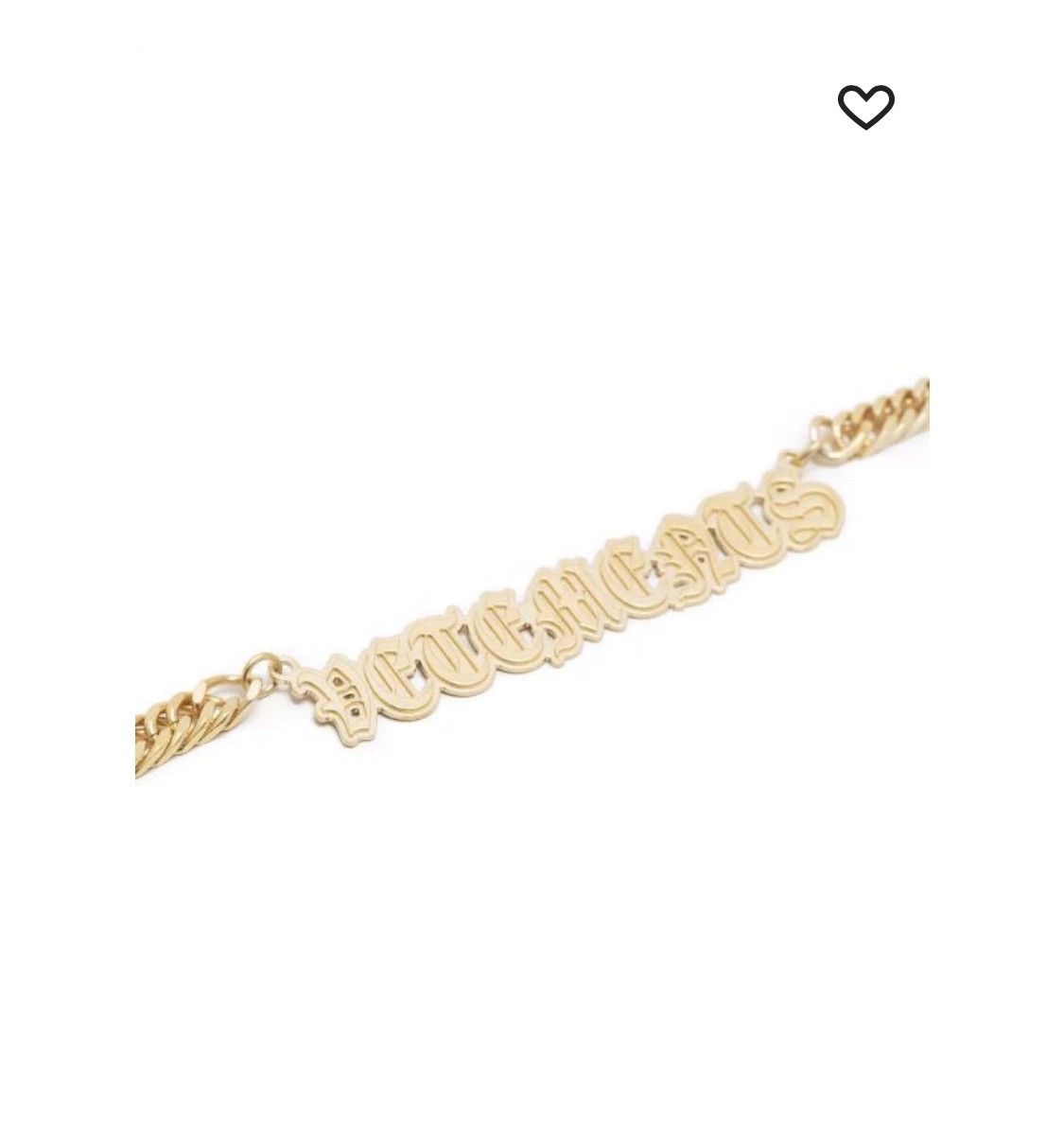 Vetements Vetements Gothic Logo Necklace Size ONE SIZE - 5 Thumbnail