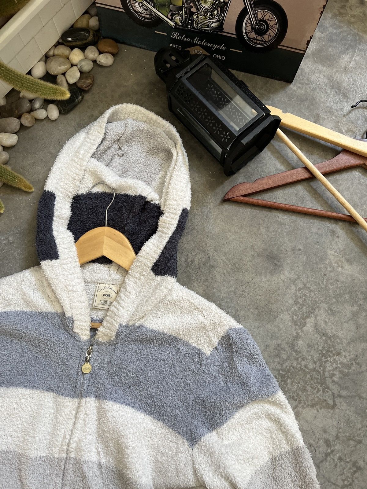 Japanese Brand × Vintage 🔥🔥 Gelato Pique 🔥🔥 Deep Pile Fleece Jacket With Hoodie Size US M / EU 48-50 / 2 - 9 Thumbnail