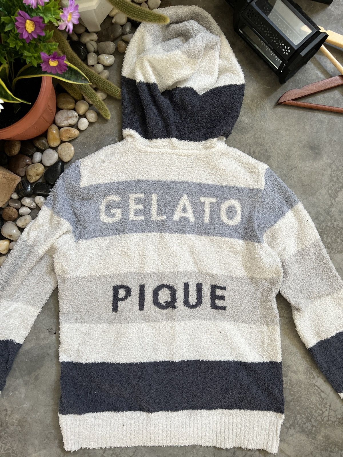 Japanese Brand × Vintage 🔥🔥 Gelato Pique 🔥🔥 Deep Pile Fleece Jacket With Hoodie Size US M / EU 48-50 / 2 - 2 Thumbnail