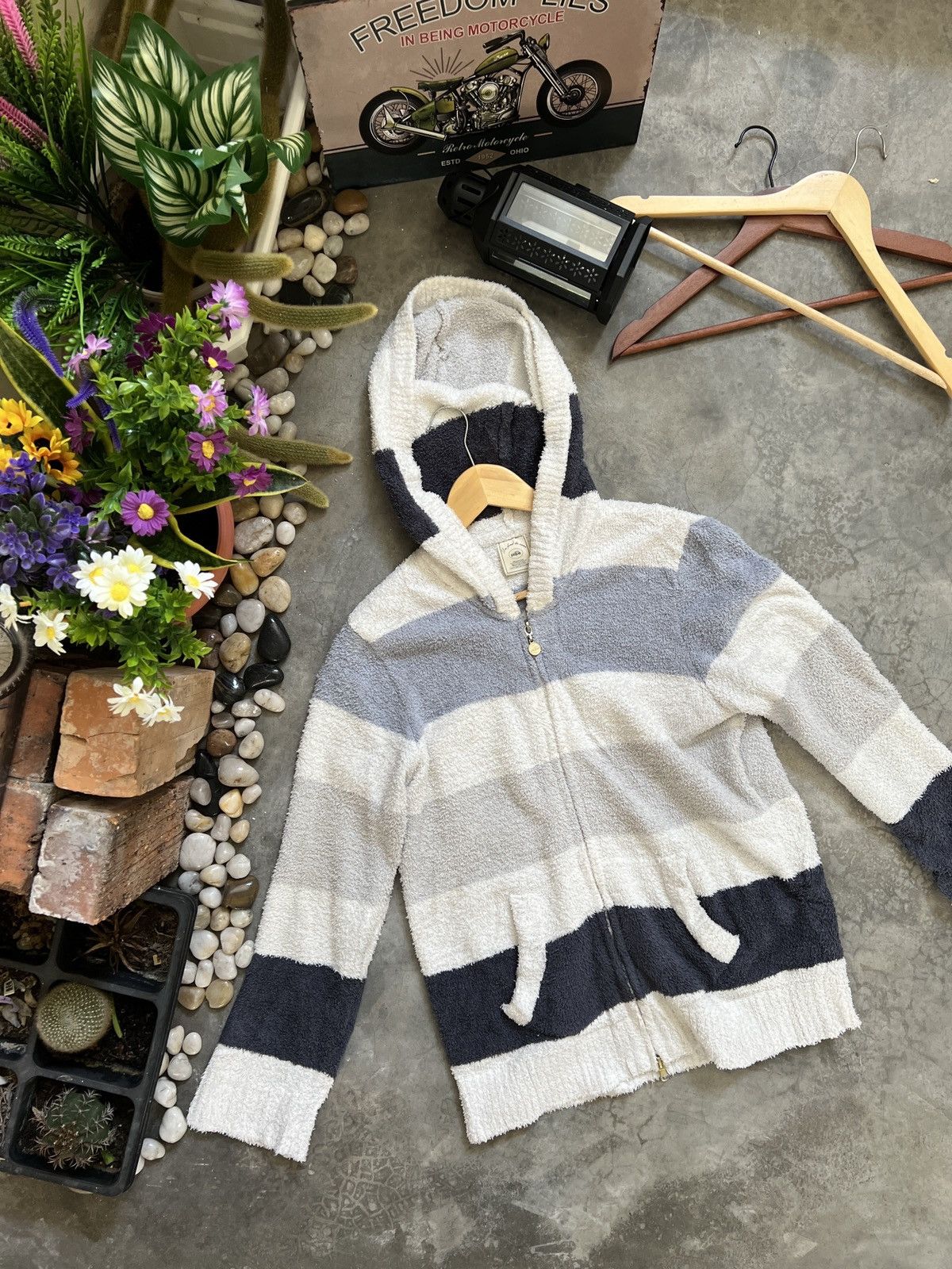 Japanese Brand × Vintage 🔥🔥 Gelato Pique 🔥🔥 Deep Pile Fleece Jacket With Hoodie Size US M / EU 48-50 / 2 - 8 Thumbnail