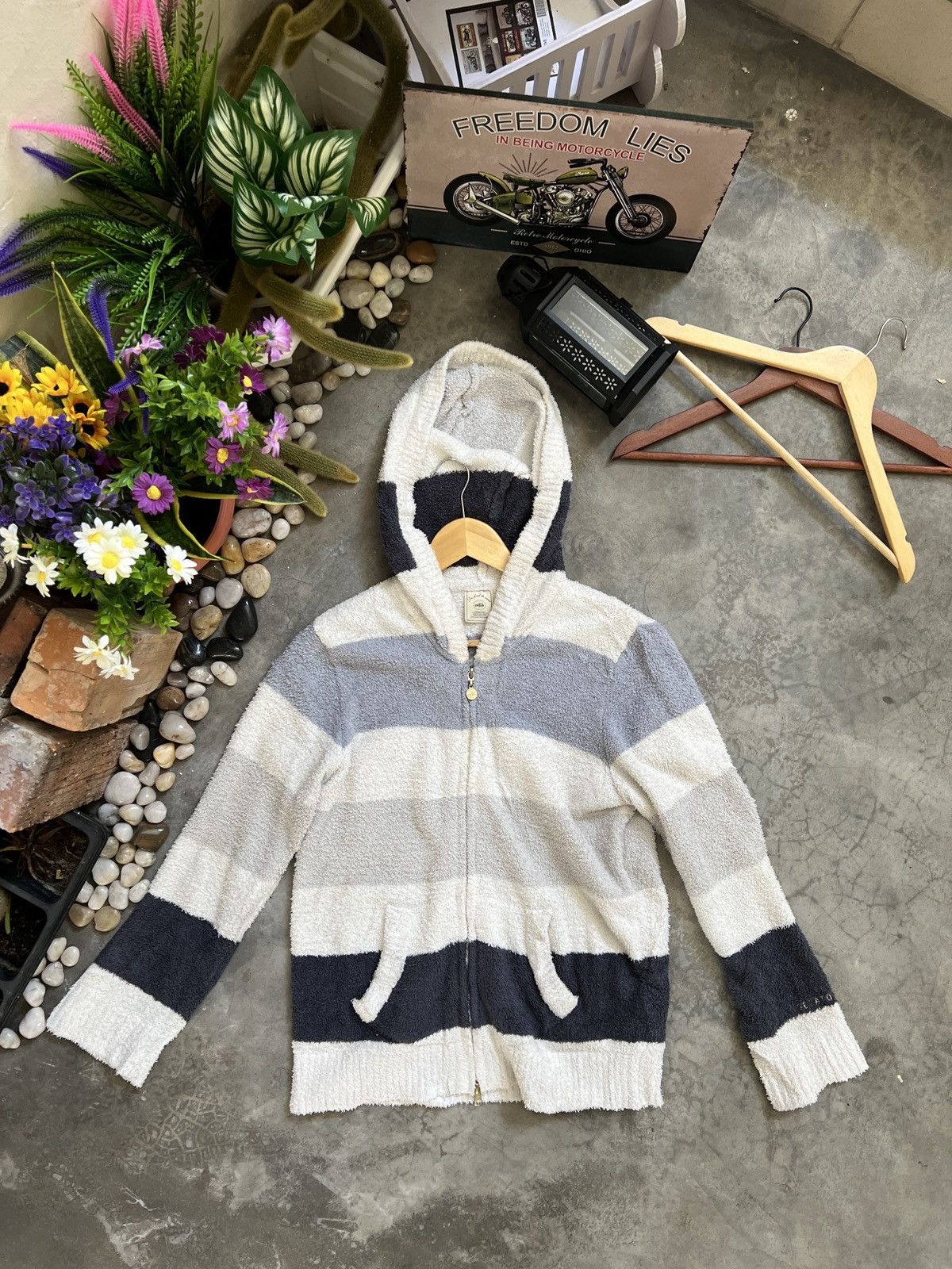 Japanese Brand × Vintage 🔥🔥 Gelato Pique 🔥🔥 Deep Pile Fleece Jacket With Hoodie Size US M / EU 48-50 / 2 - 6 Thumbnail