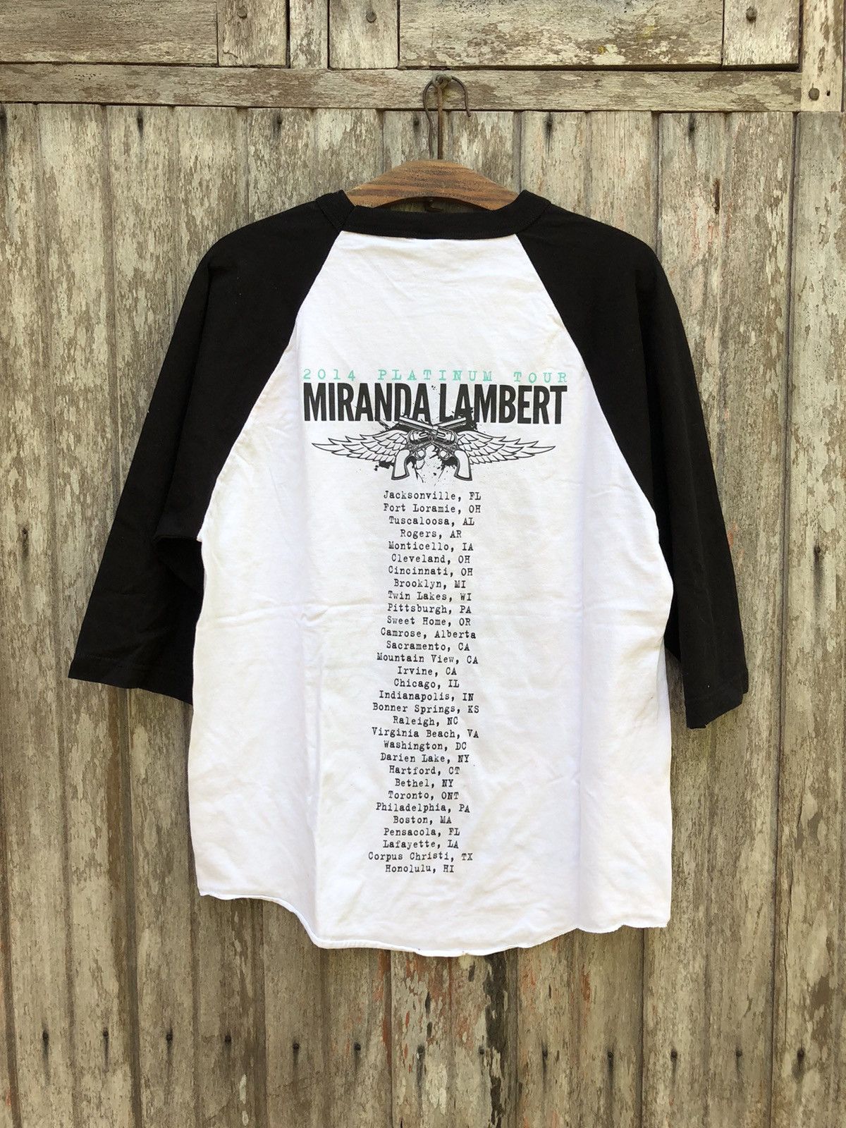 Band Tees Miranda lambert platinum tour raglan tee Size US L / EU 52-54 / 3 - 2 Thumbnail