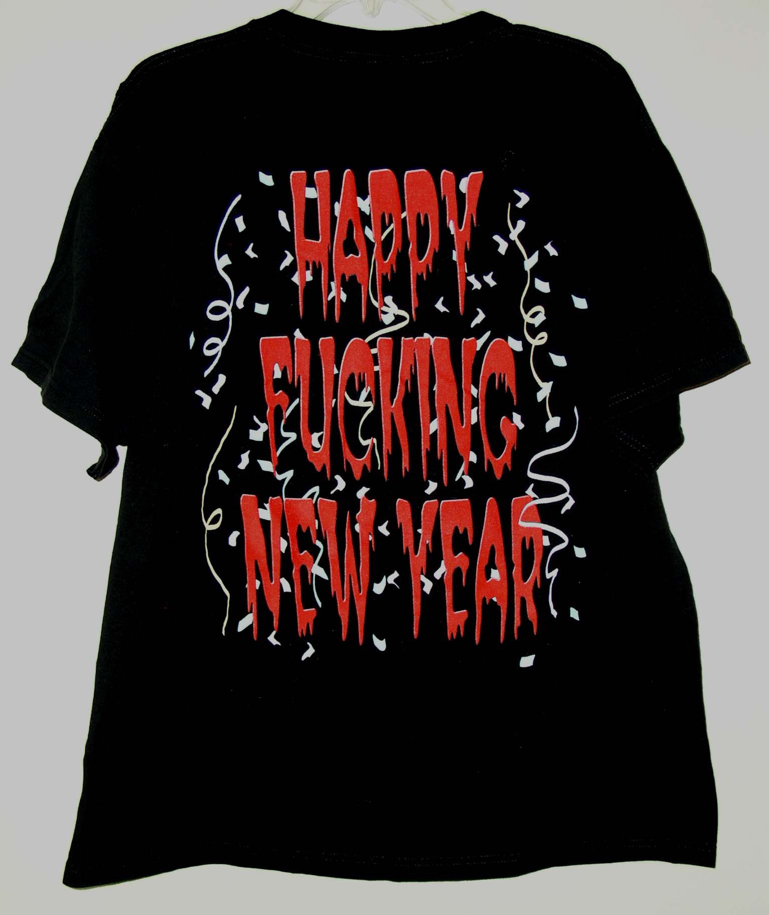 Vintage Kittie Band Concert T Shirt 2000 2001 Happy Fucking New Year Size US XL / EU 56 / 4 - 2 Thumbnail