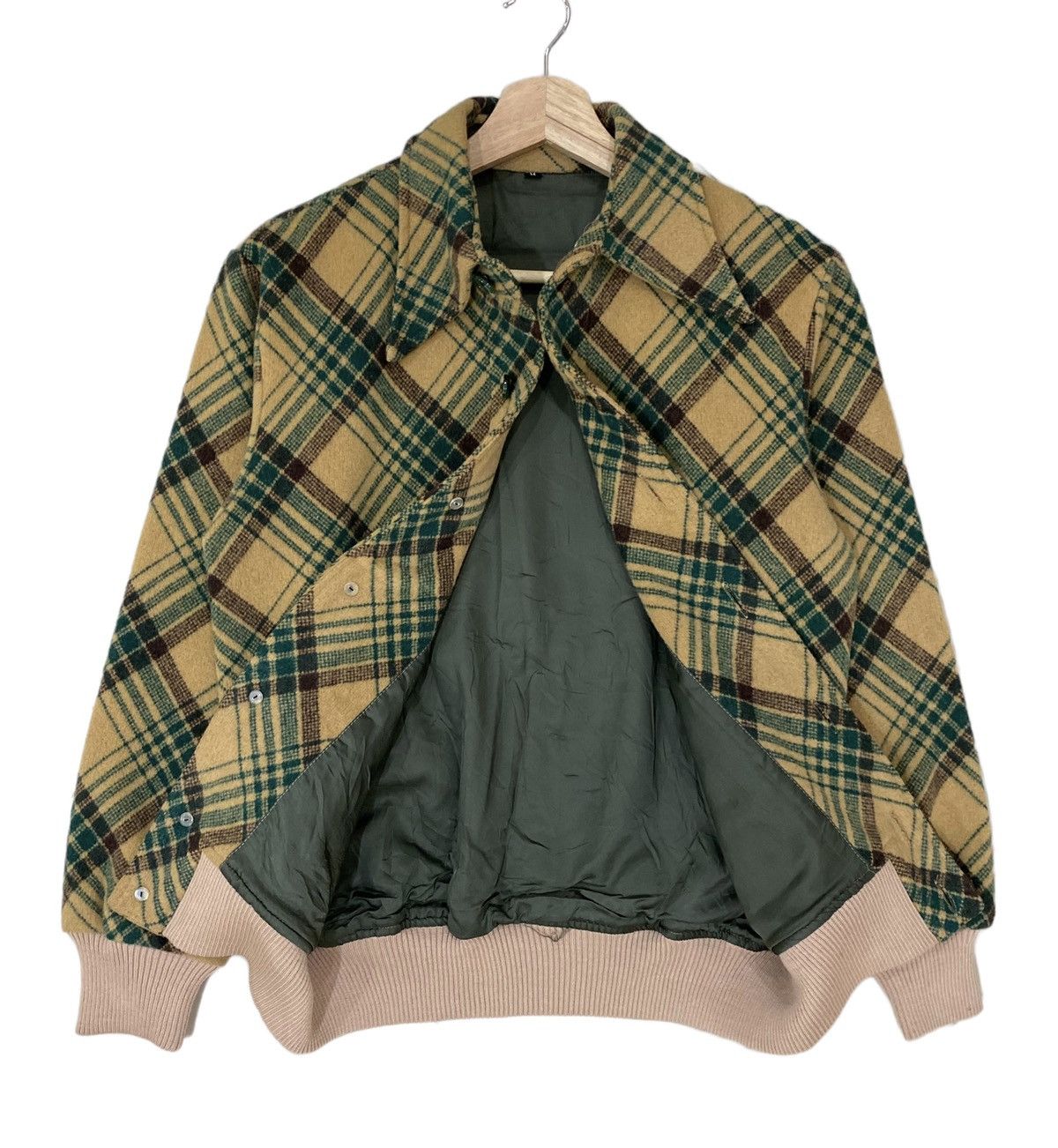 Designer RARE‼️VTG BOMBERS WOOL STRIPE TARTAN JACKET Size US S / EU 44-46 / 1 - 5 Thumbnail