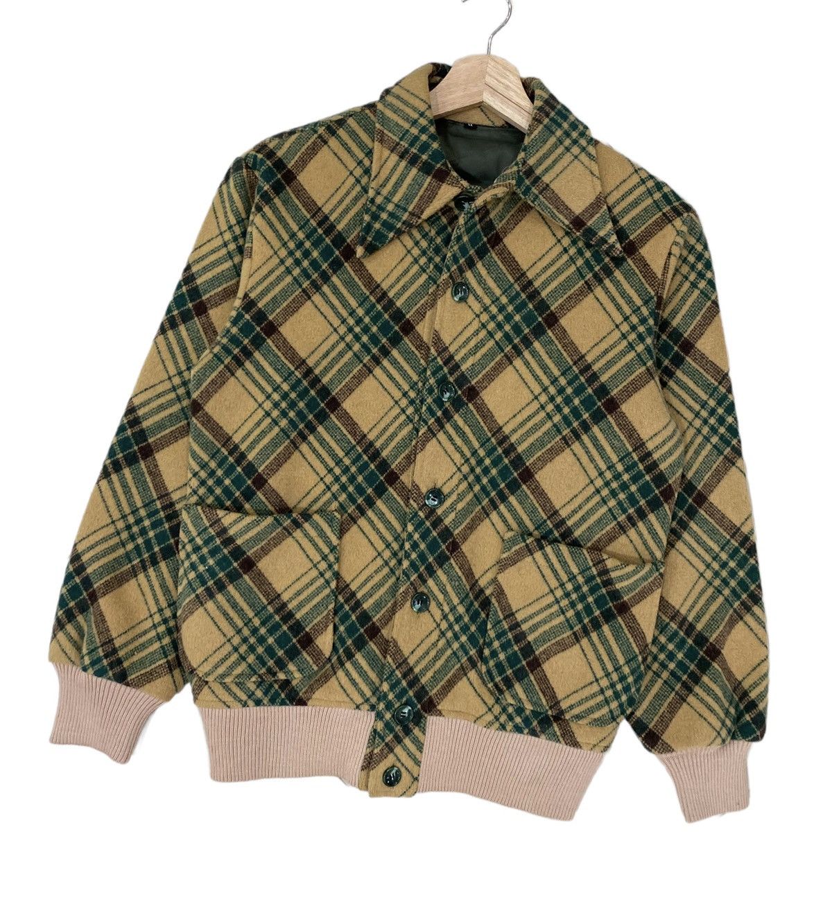 Designer RARE‼️VTG BOMBERS WOOL STRIPE TARTAN JACKET Size US S / EU 44-46 / 1 - 2 Thumbnail