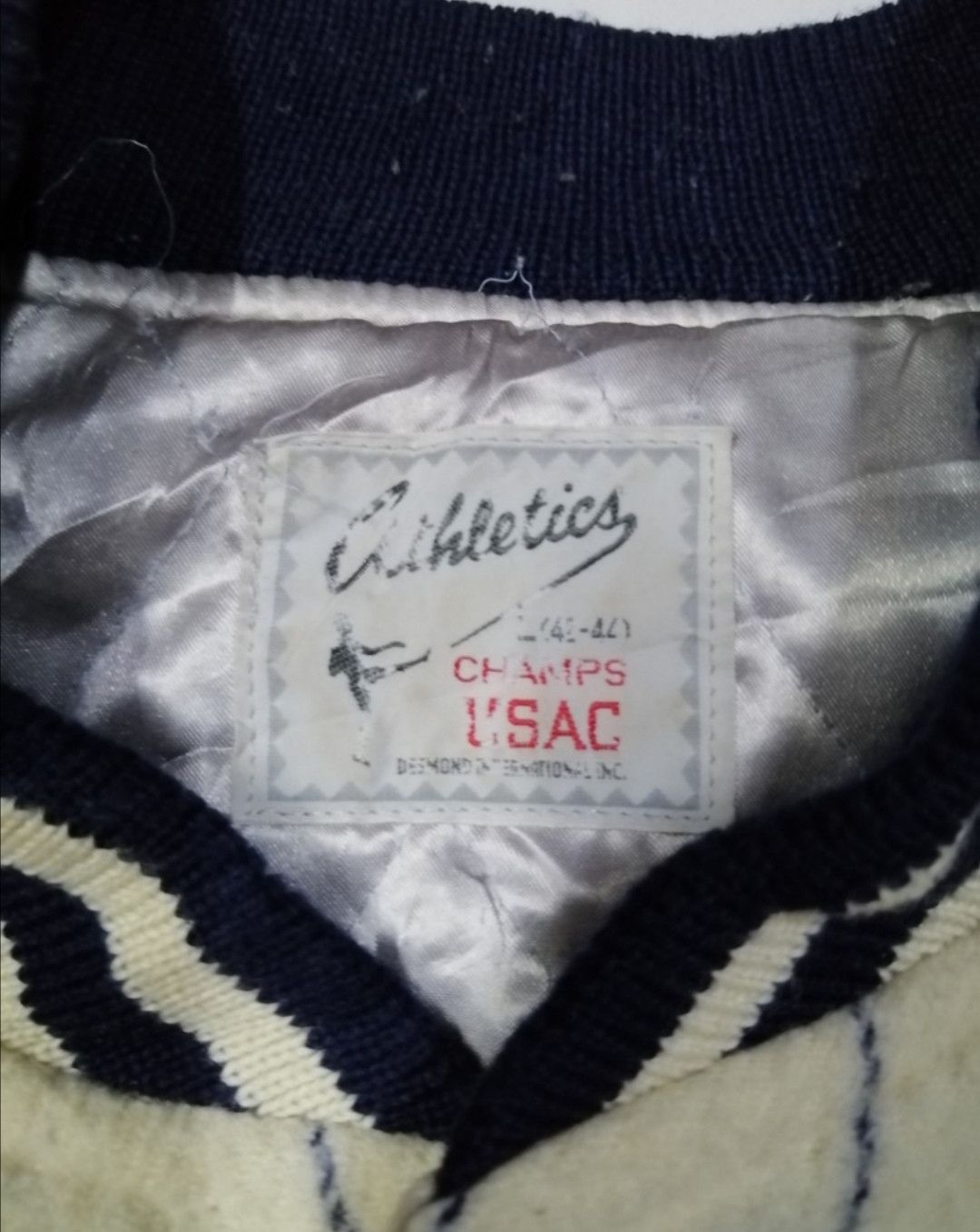 NBA BASEBALL Champs Athletics USAC Stripes Wool Varsity Jacket Size US L / EU 52-54 / 3 - 7 Thumbnail