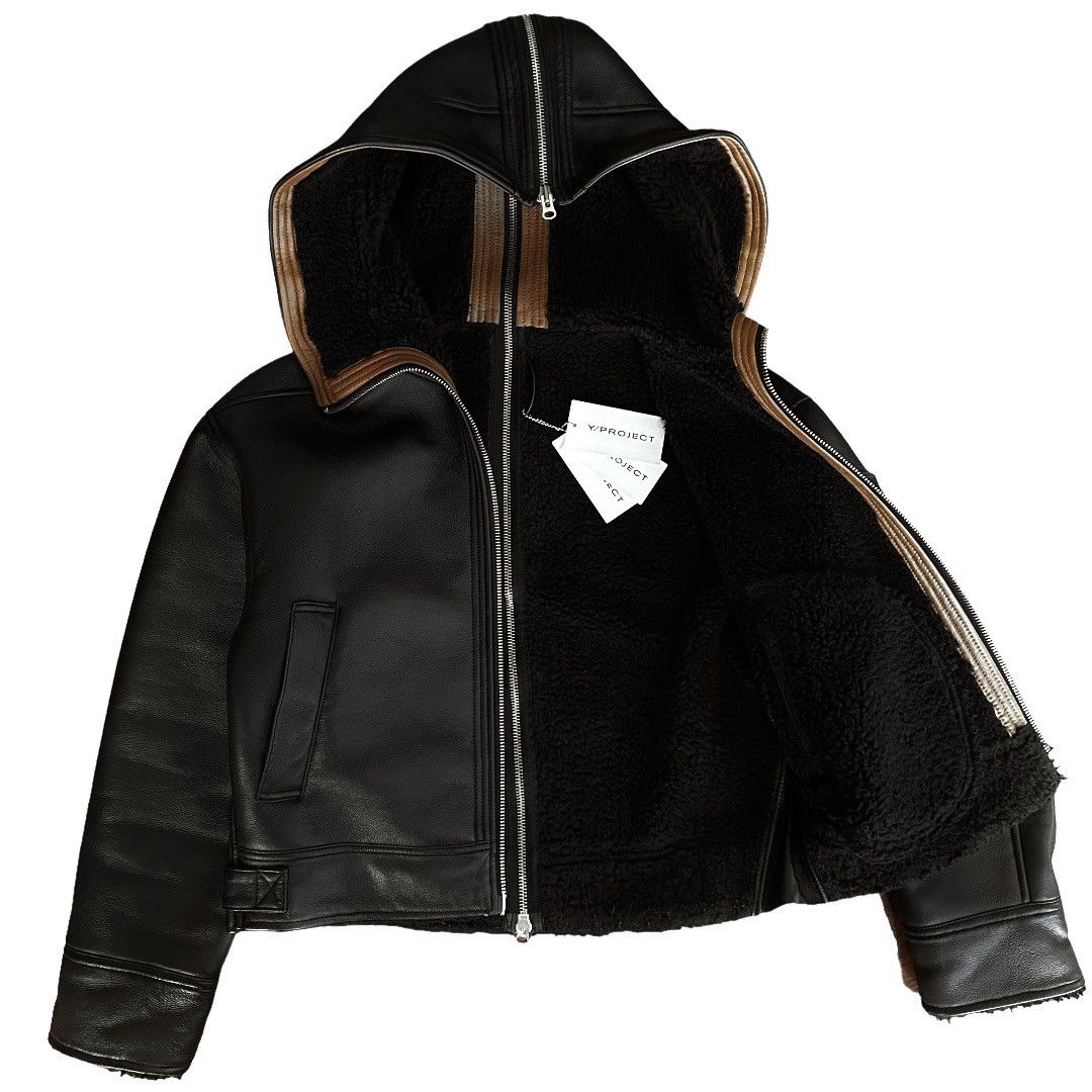 Y/Project Y/Project FW 2022 Sherling Split Wire Vegan Leather Jacket Size US M / EU 48-50 / 2 - 5 Thumbnail