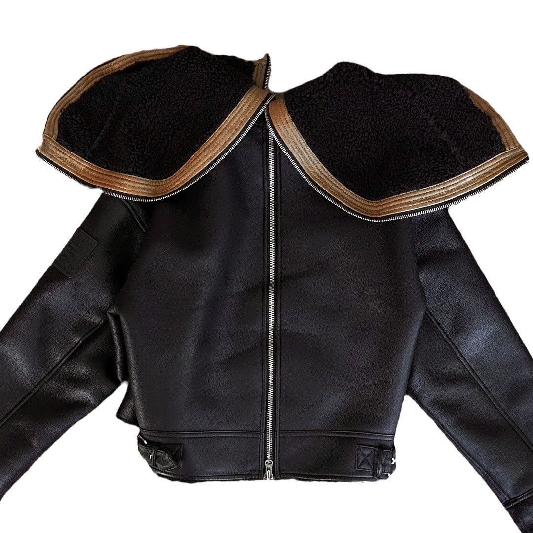 Y/Project Y/Project FW 2022 Sherling Split Wire Vegan Leather Jacket Size US M / EU 48-50 / 2 - 3 Thumbnail