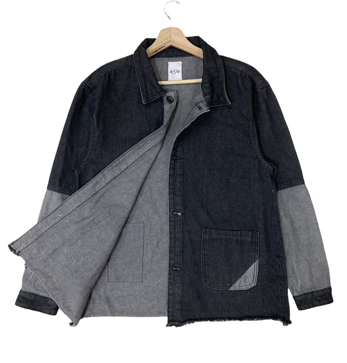45rpm × Japanese Brand 🇯🇵 VTG 45RPM RARE DESIGN PATCHWORK CHORES JACKET Size US M / EU 48-50 / 2 - 6 Thumbnail