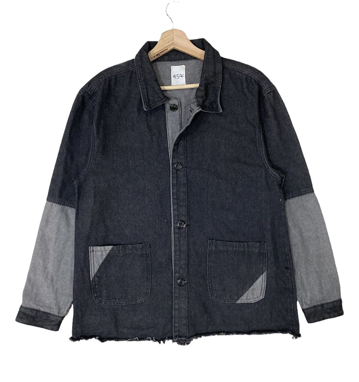 45rpm × Japanese Brand 🇯🇵 VTG 45RPM RARE DESIGN PATCHWORK CHORES JACKET Size US M / EU 48-50 / 2 - 3 Thumbnail