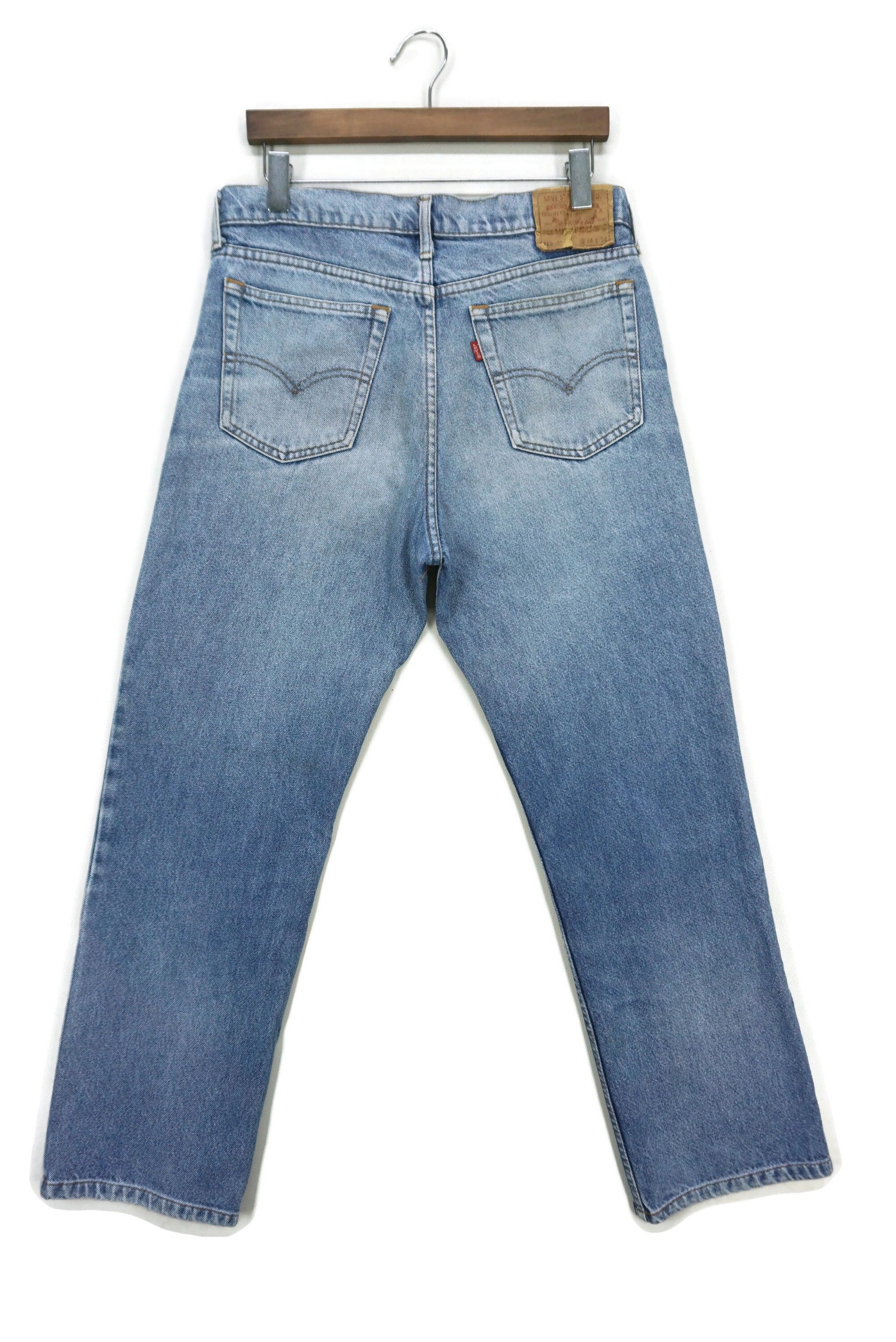 image of Levis x Rodeo High Rise Ankle Jeans 518 Vintage Made In Japan in Blue, Men's (Size 34)