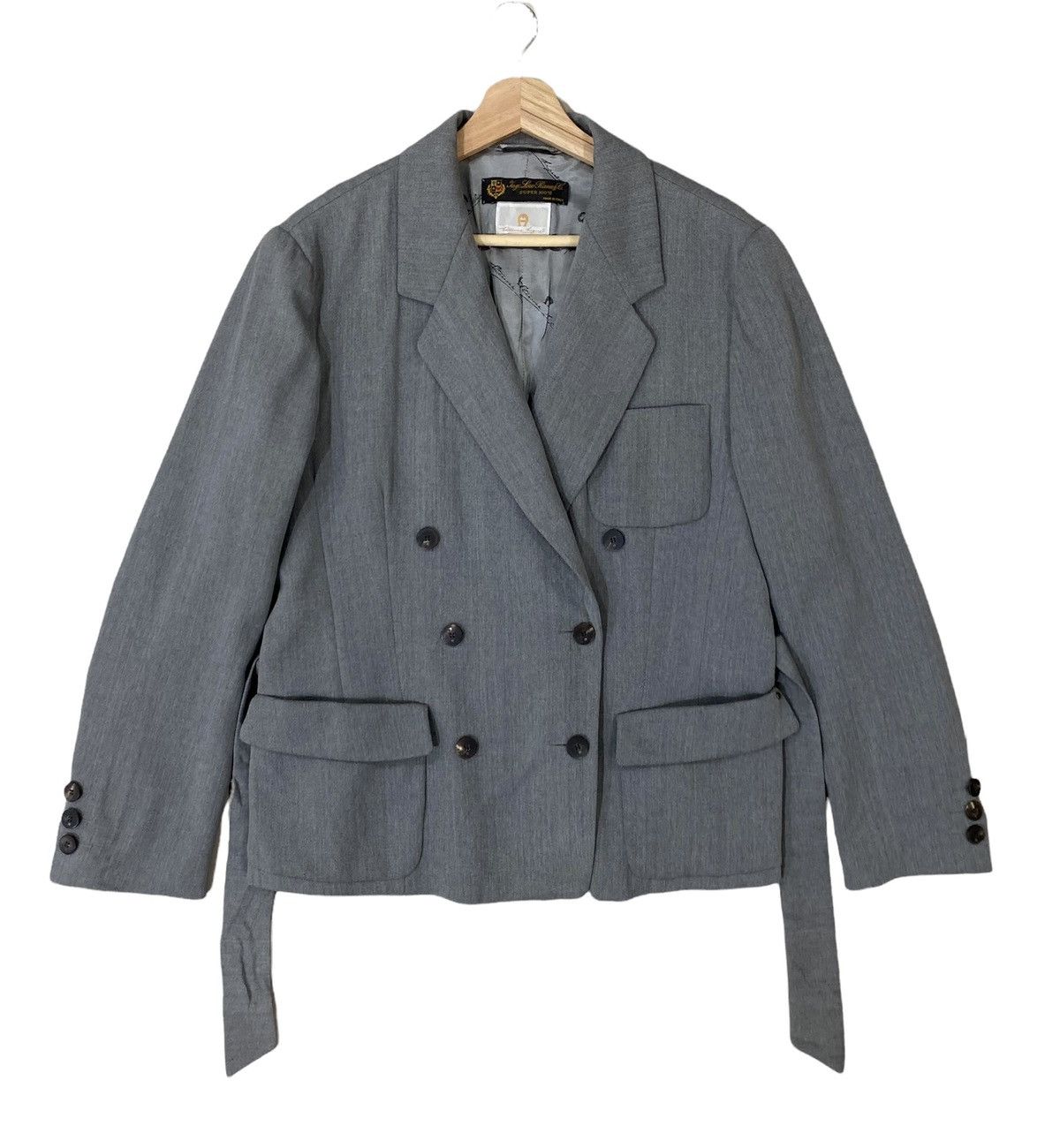 Loro Piana 🇮🇹 LORO PIANA BACK BELT DOUBLE BREASTED WOOL JACKET Size US S / EU 44-46 / 1 - 1 Thumbnail