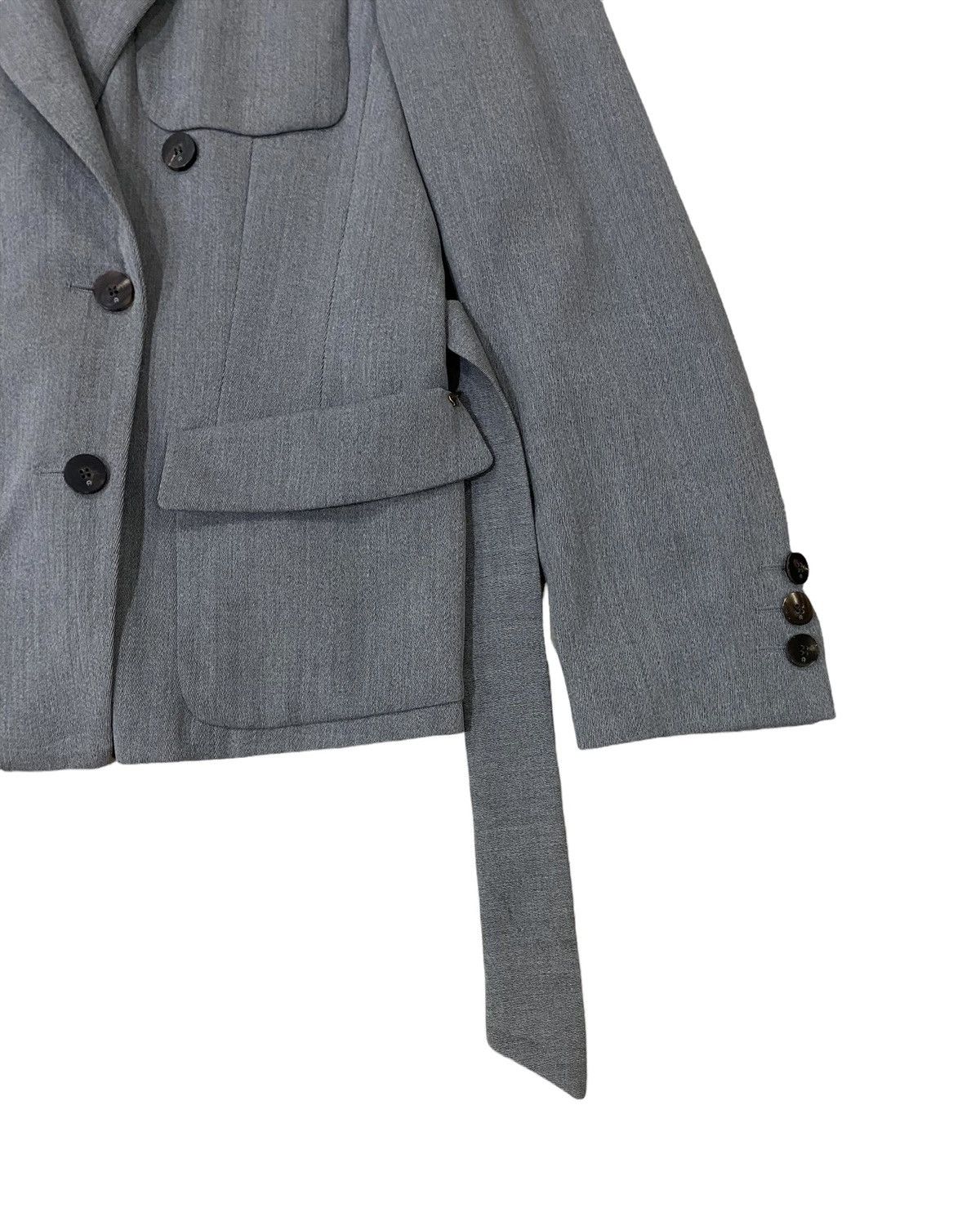 Loro Piana 🇮🇹 LORO PIANA BACK BELT DOUBLE BREASTED WOOL JACKET Size US S / EU 44-46 / 1 - 4 Thumbnail