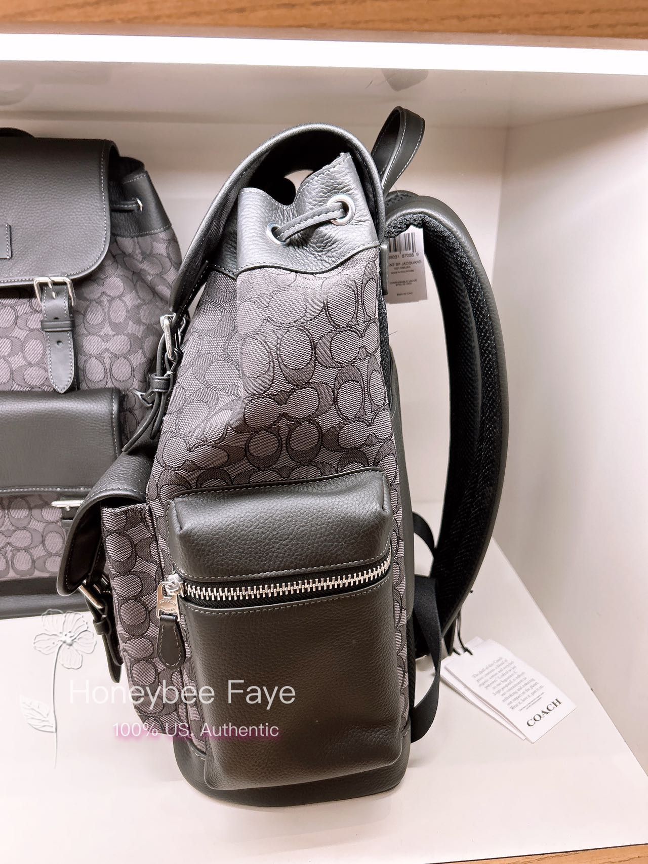 Coach MEN's Sprint Backpack In Signature Jacquard CE523 Size ONE SIZE - 3 Thumbnail