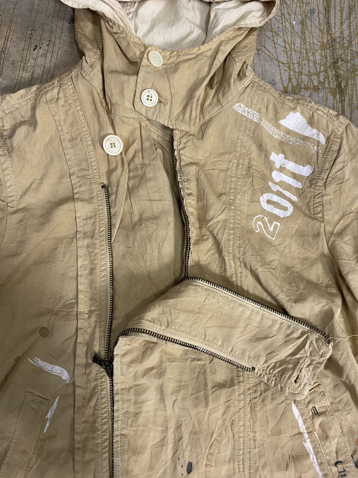 14th Addiction × Diesel × Japanese Brand Rusty stain Graffiti Anorak jacket Size US M / EU 48-50 / 2 - 13 Thumbnail