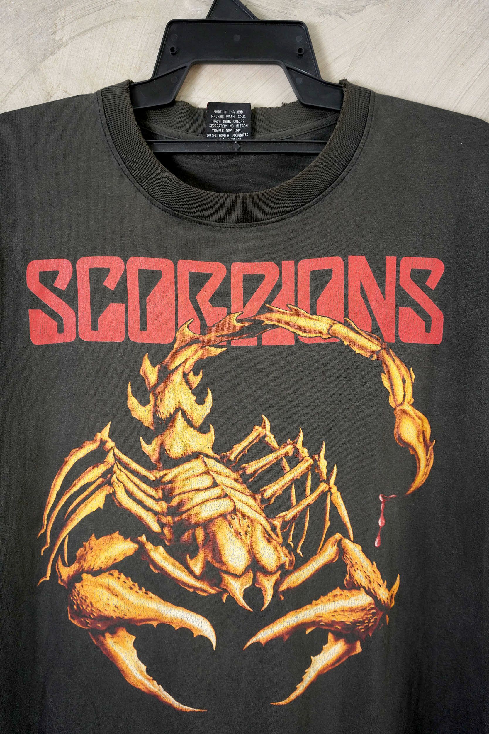 Band Tees Vintage Bootlag Scorpions Single Stitch Tee Size US XL / EU 56 / 4 - 1 Thumbnail