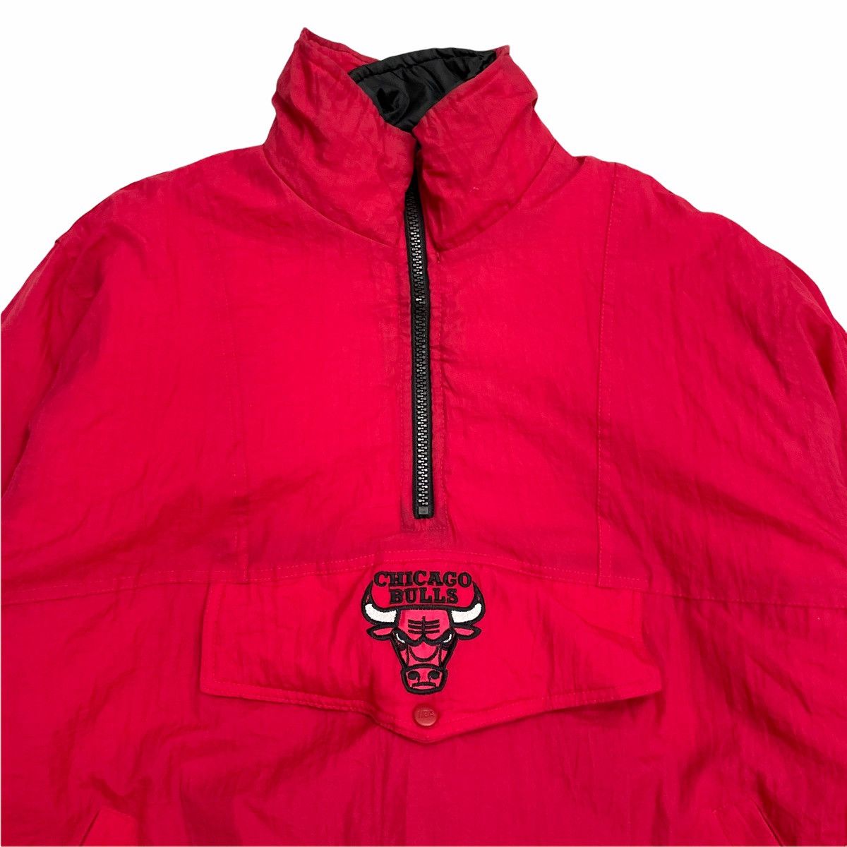 NBA × Pro Player 💥 NBA CHICAGO BULLS REVERSIBLE PUFFER ANORAK JACKET Size US L / EU 52-54 / 3 - 5 Thumbnail