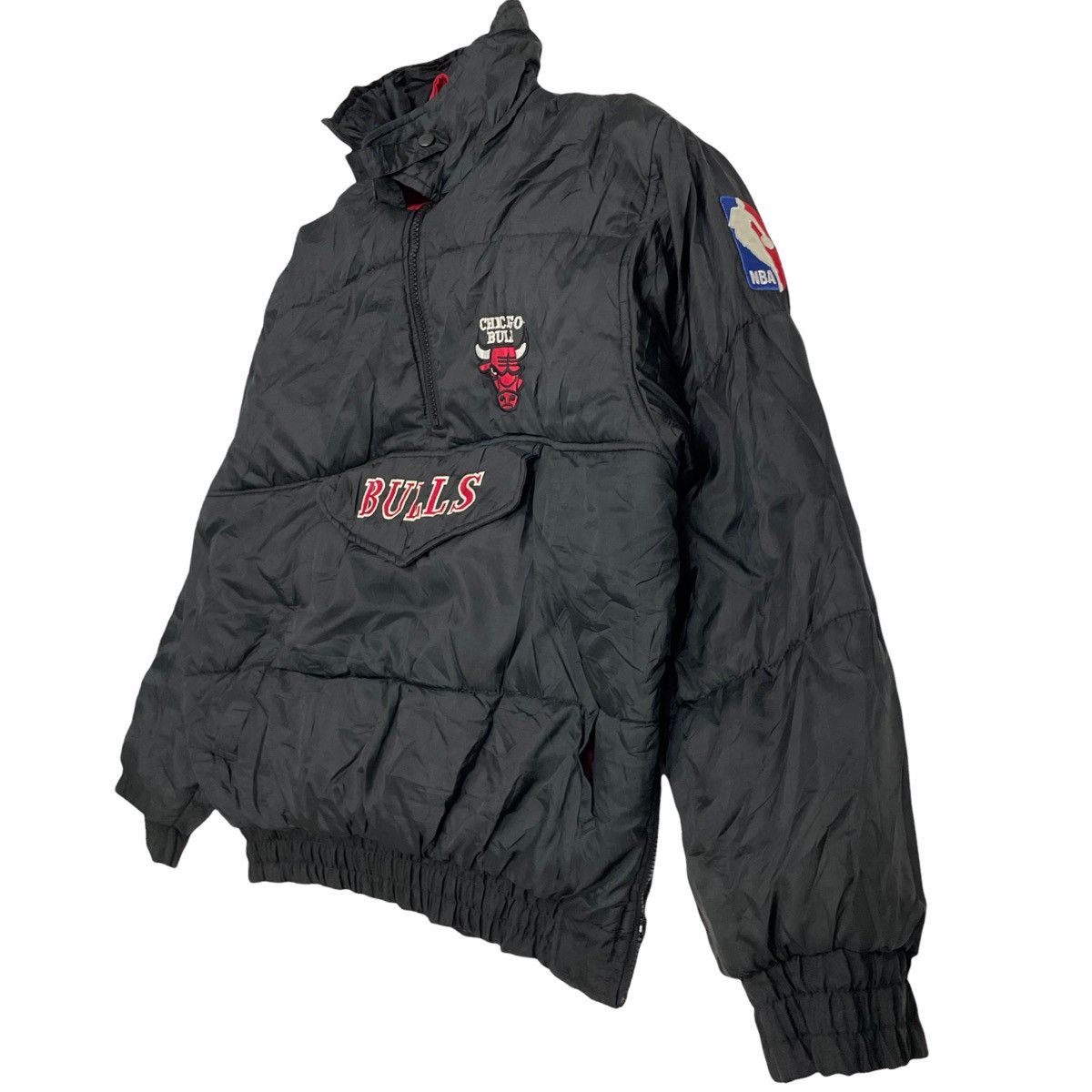 NBA × Pro Player 💥 NBA CHICAGO BULLS REVERSIBLE PUFFER ANORAK JACKET Size US L / EU 52-54 / 3 - 6 Thumbnail
