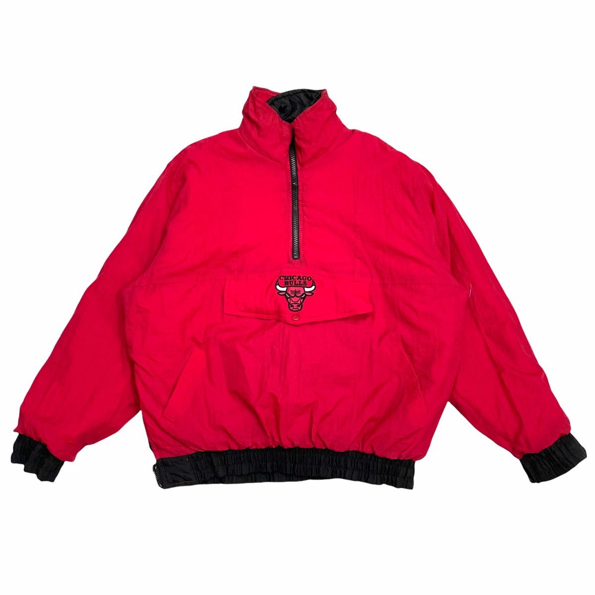 NBA × Pro Player 💥 NBA CHICAGO BULLS REVERSIBLE PUFFER ANORAK JACKET Size US L / EU 52-54 / 3 - 3 Thumbnail