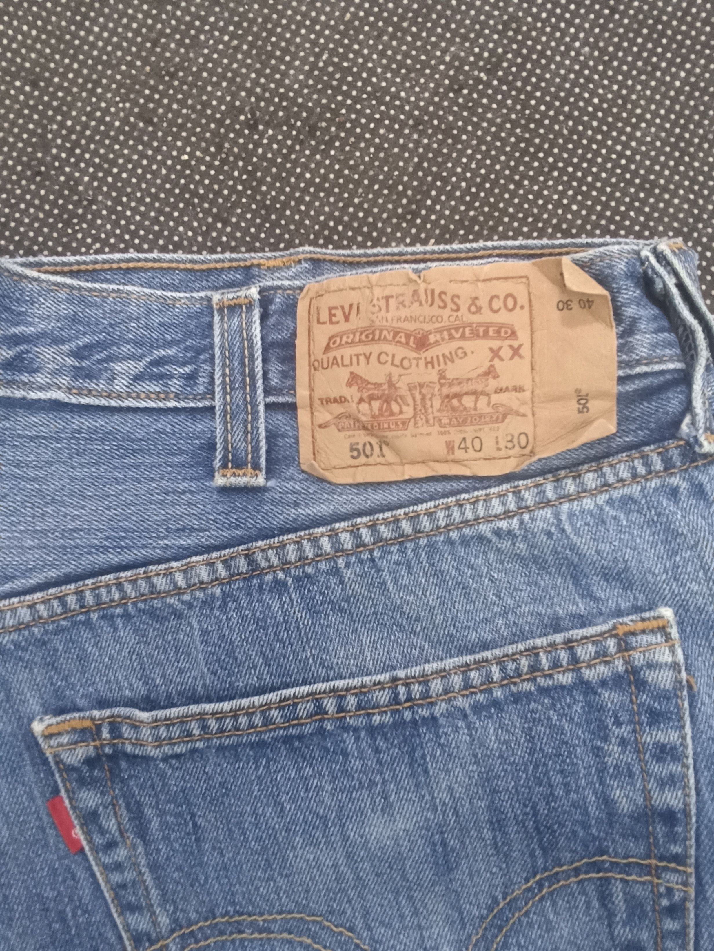 Levi's × Vintage VINTAGE LEVIS 501 CROPPED BLUE JEANS - J300 Size US 40 / EU 56 - 8 Thumbnail