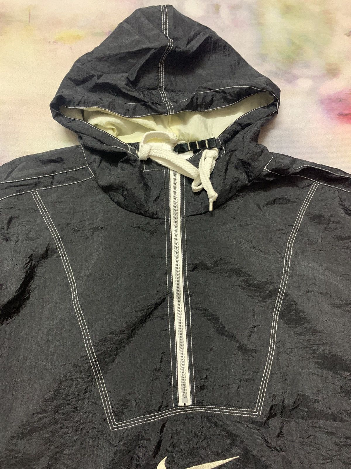 Vintage Retro 90’s Nike Swoosh Centre Logo Windbreaker Oversized Size US L / EU 52-54 / 3 - 4 Thumbnail