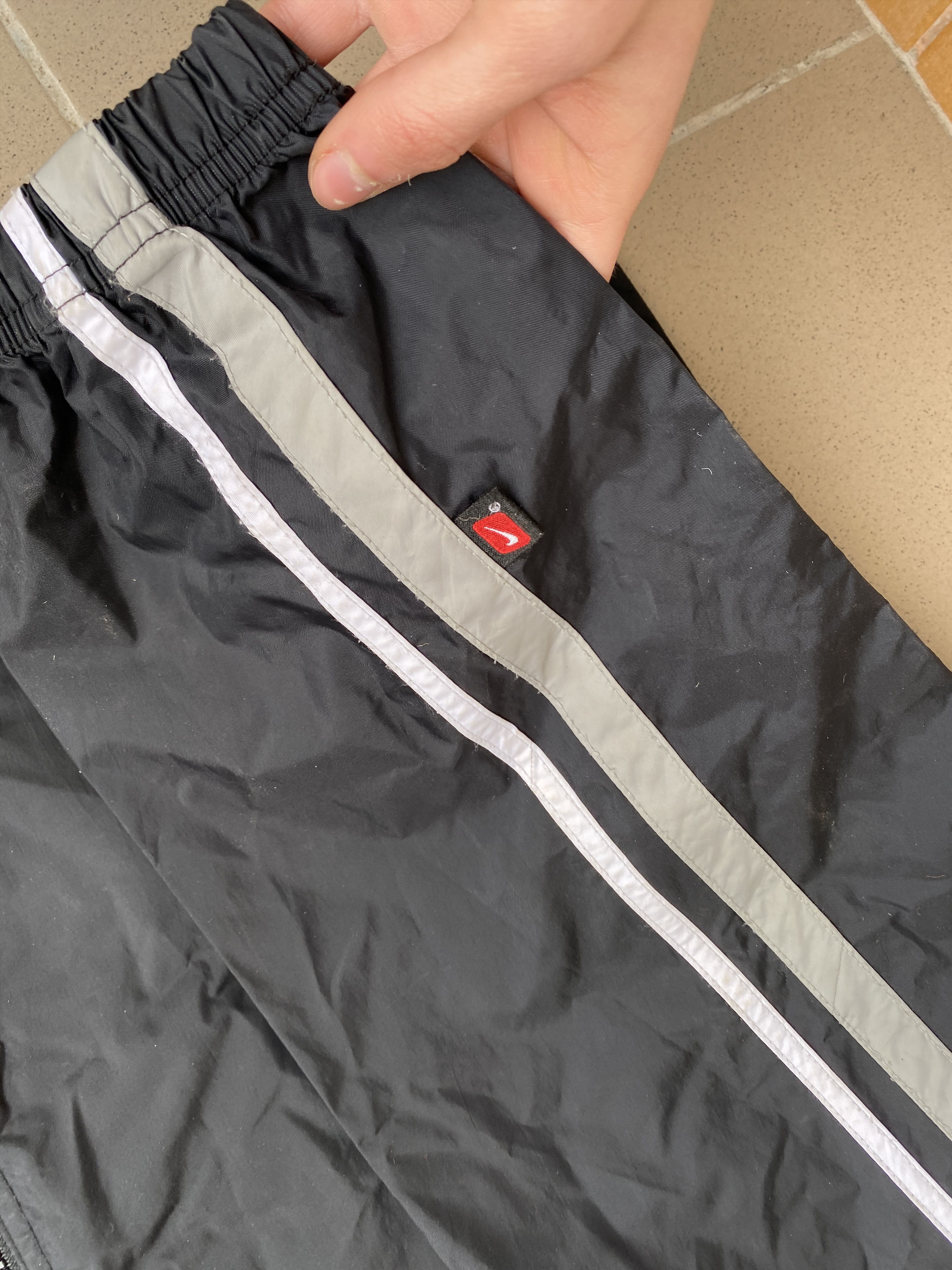 Nike Vintage Y2K Nike Nylon Drill Track Jacket Mini Swoosh Size US XL / EU 56 / 4 - 7 Thumbnail