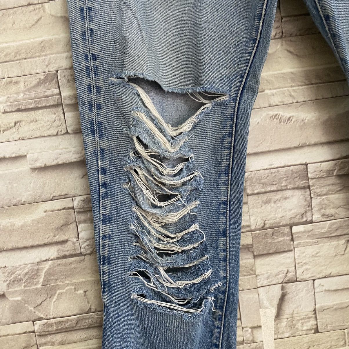 Levi's Vintage 80s Levis 501 Redline Thrashed Jeans Size US 32 / EU 48 - 10 Thumbnail