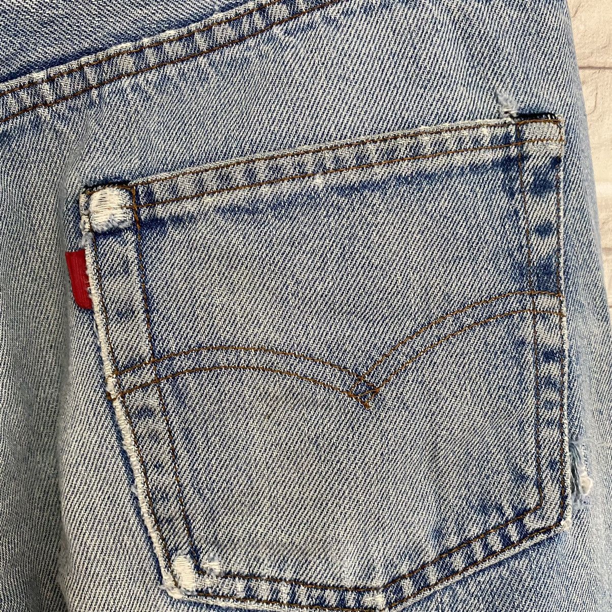 Levi's Vintage 80s Levis 501 Redline Thrashed Jeans Size US 32 / EU 48 - 19 Thumbnail