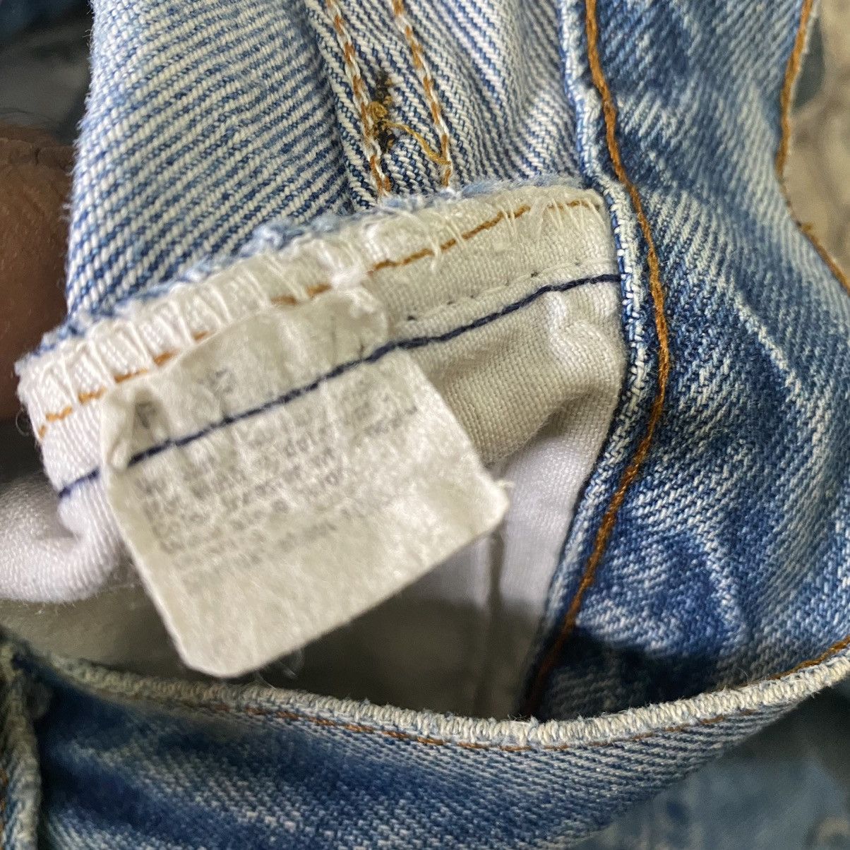 Levi's Vintage 80s Levis 501 Redline Thrashed Jeans Size US 32 / EU 48 - 22 Thumbnail