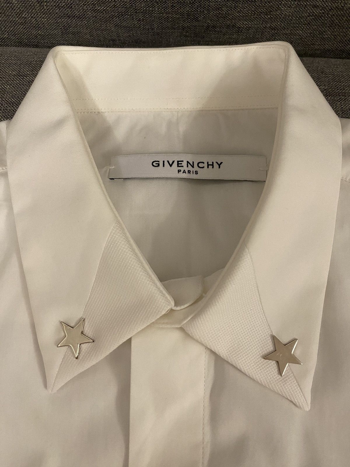 Givenchy Givenchy silver star motif white shirt 38 Size US S / EU 44-46 / 1 - 4 Thumbnail