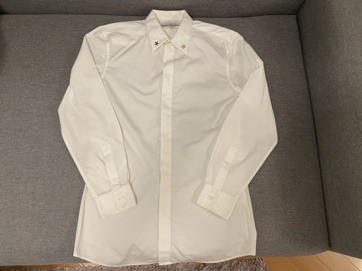Givenchy Givenchy silver star motif white shirt 38 Size US S / EU 44-46 / 1 - 2 Thumbnail
