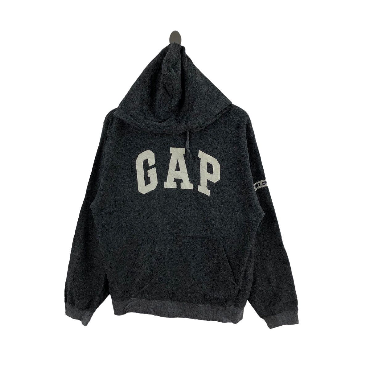 Gap Vintage GAP Fleece Hoodies Big Logo Embroidered Pullover Size US L / EU 52-54 / 3 - 1 Thumbnail