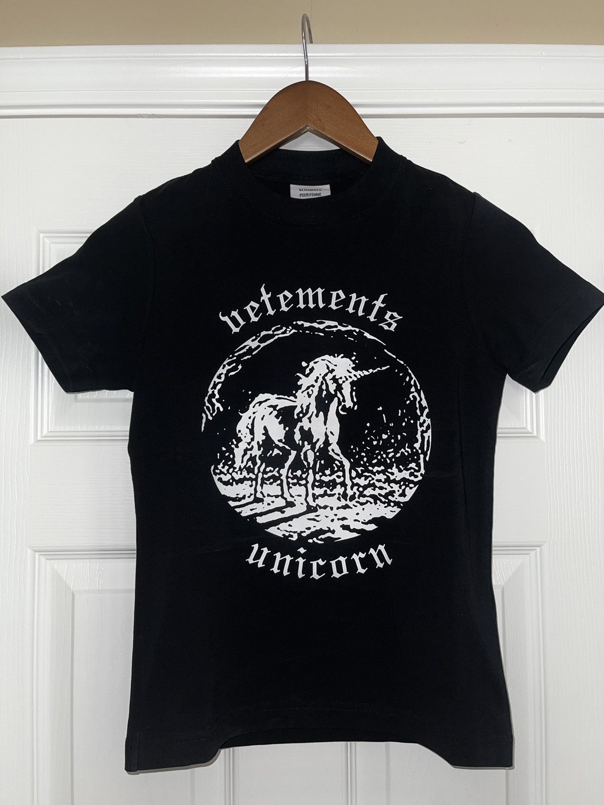 VETEMENTS 22SS Double Unicorn Tシャツ VETEMENTS】DOUBLE UNICORN T-SHIRT 22SS - メルカリ