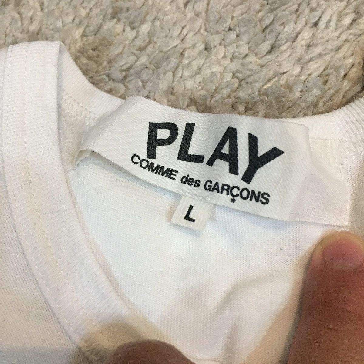 Comme des Garcons Play Single Love Tee