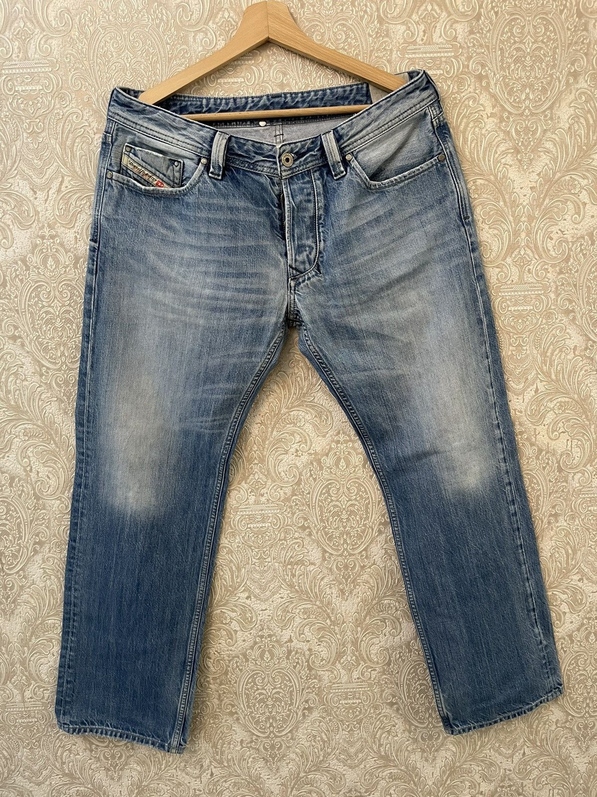 Diesel × Vintage Vintage Diesel Jeans Baby Blue Size US 34 / EU 50 - 3 Thumbnail