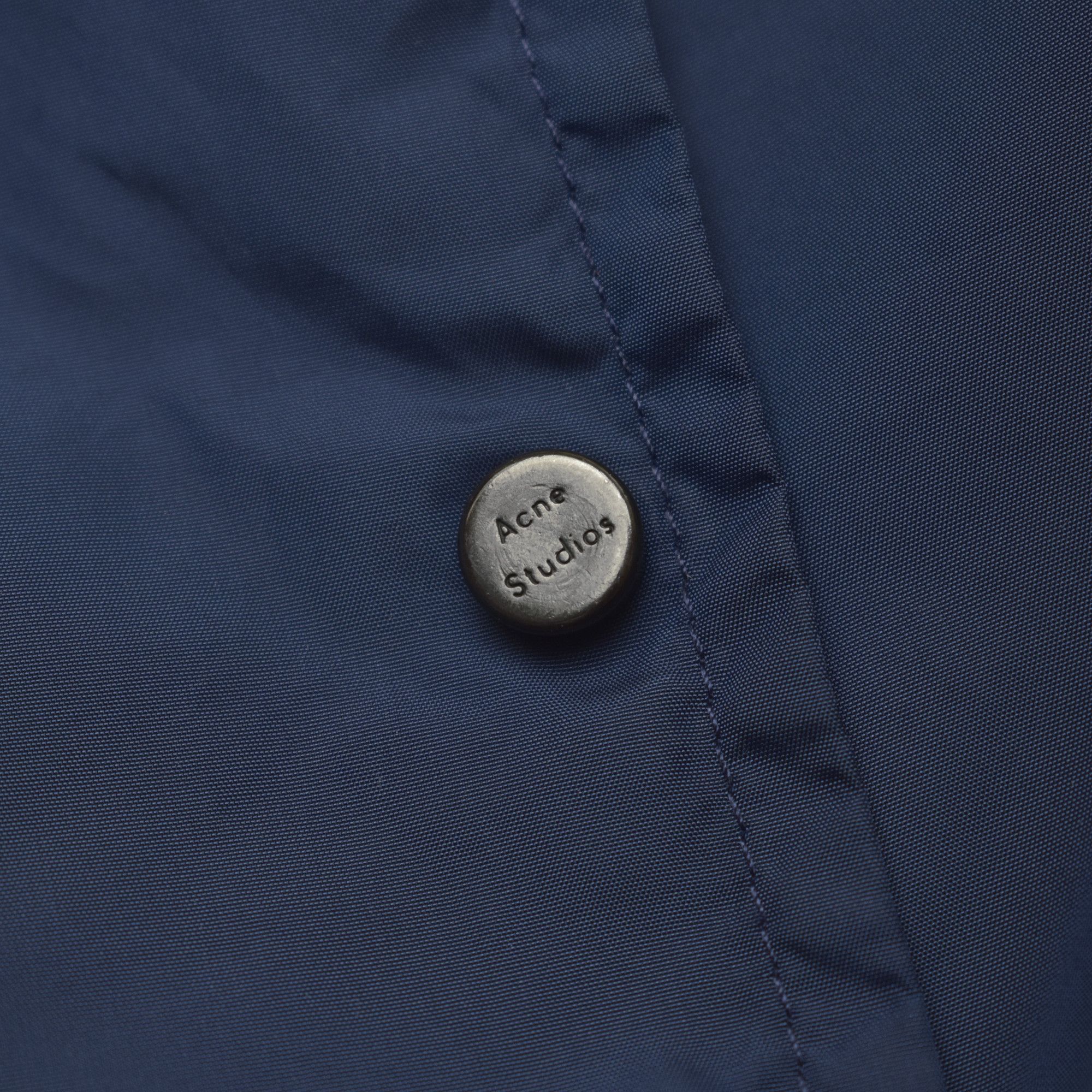Acne Studios Acne Studios Tony Face Coach Jacket Nylon Padded Navy Size US M / EU 48-50 / 2 - 3 Thumbnail
