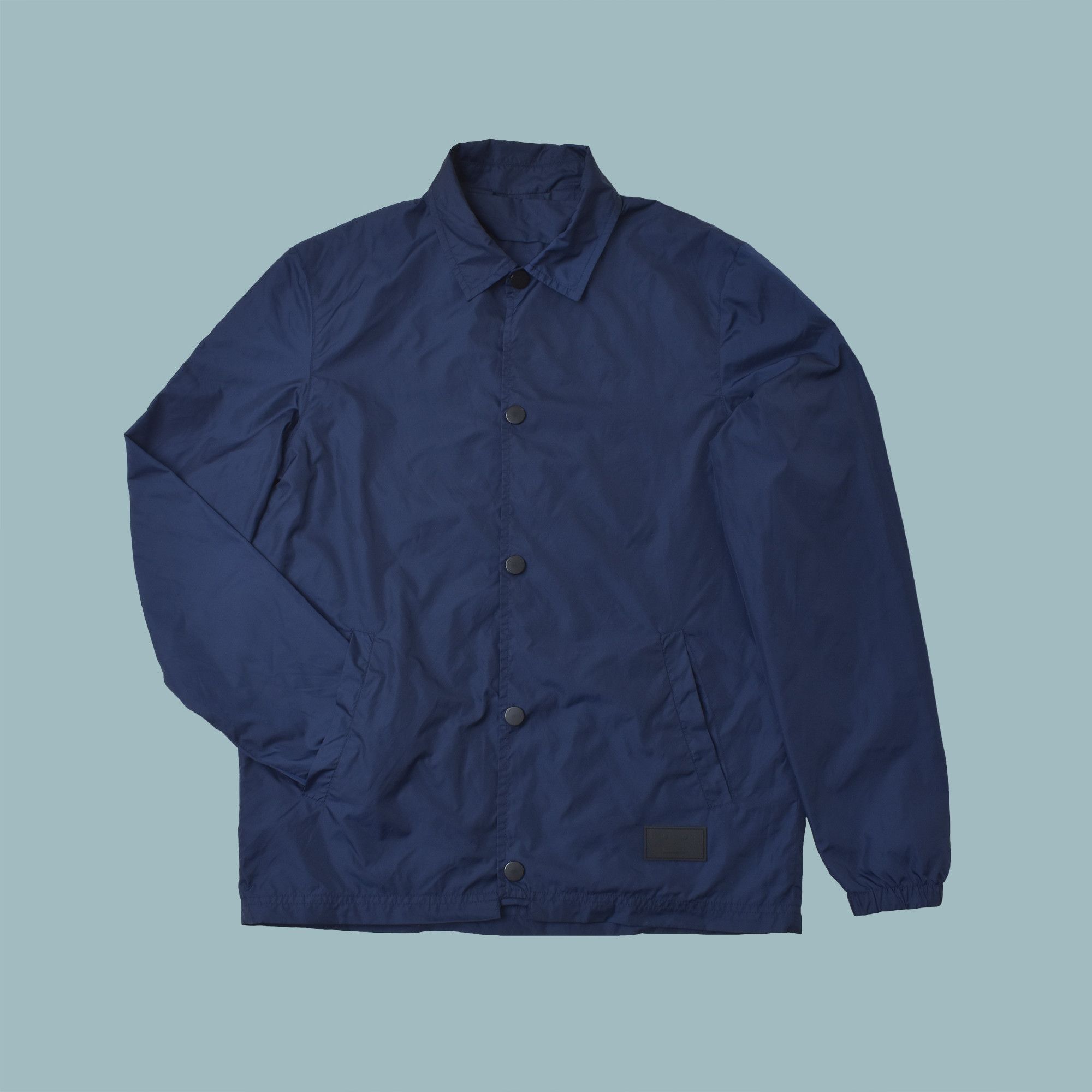 Acne Studios Acne Studios Tony Face Coach Jacket Nylon Padded Navy Size US M / EU 48-50 / 2 - 1 Thumbnail