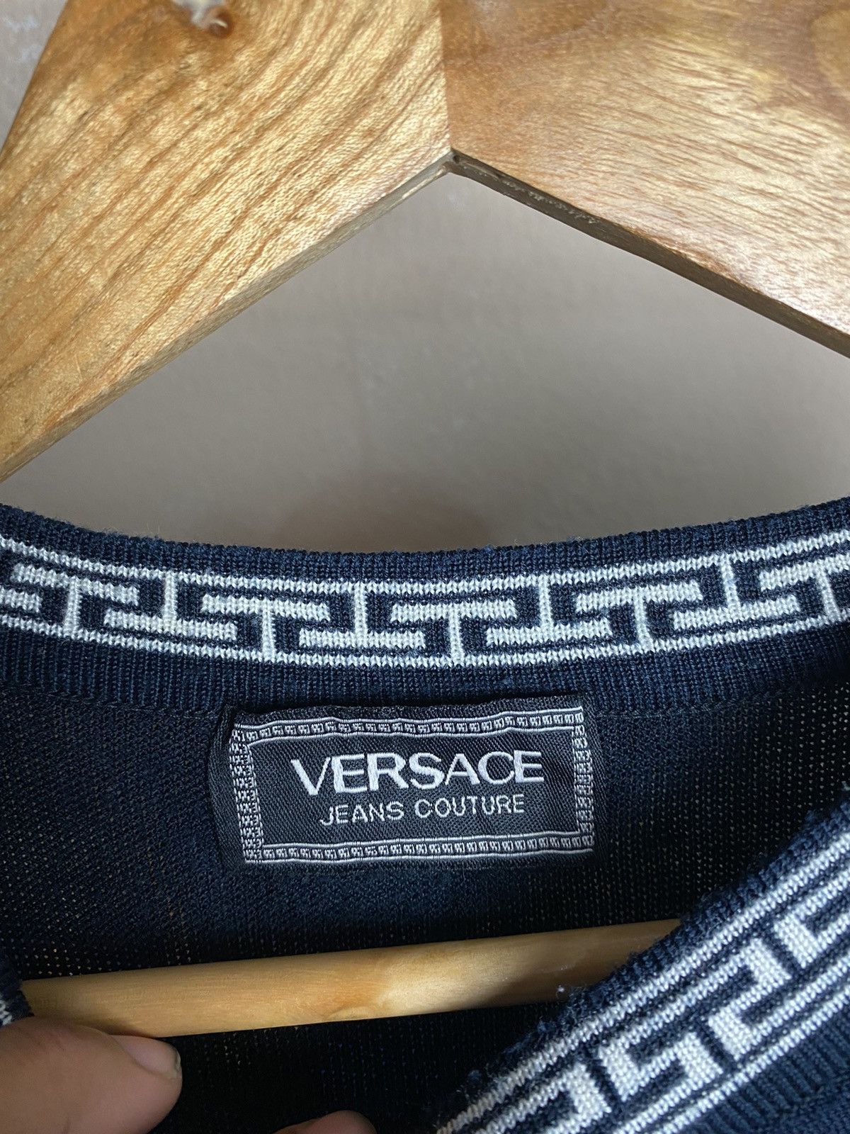 Versace Vintage Versace Wool Embroided Italy Designer ❗️ Size US M / EU 48-50 / 2 - 5 Thumbnail