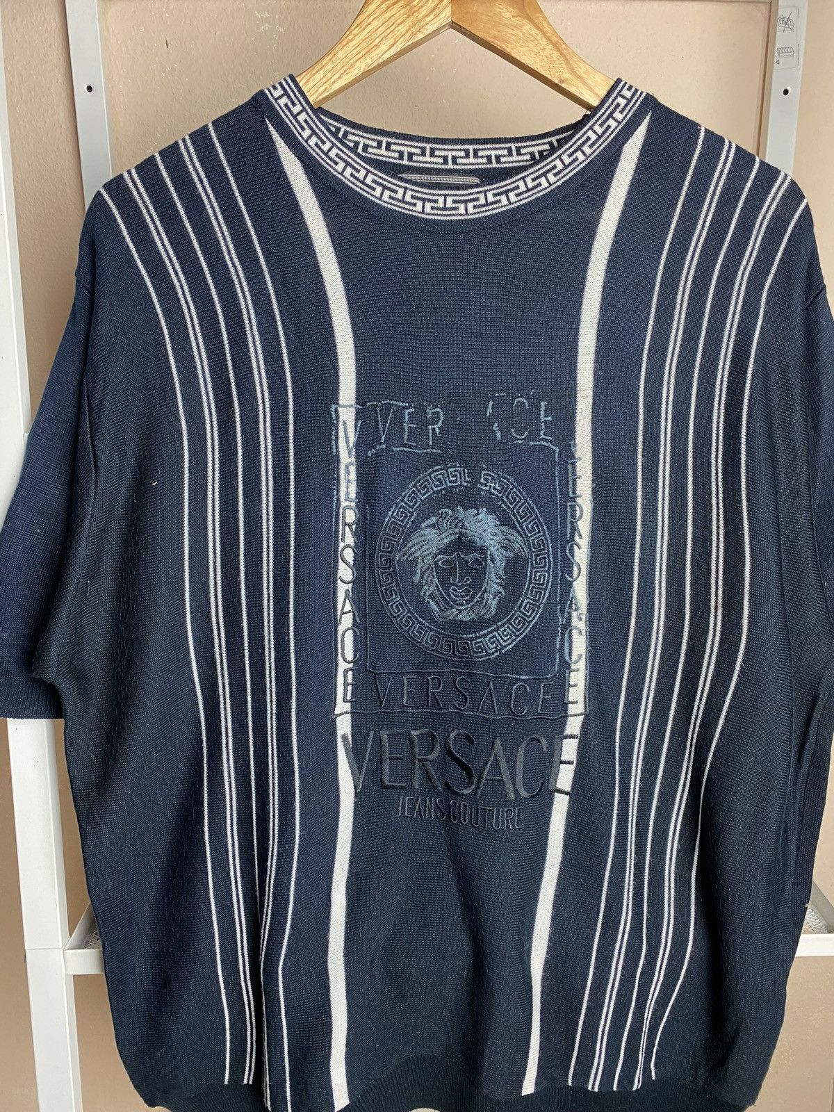 Versace Vintage Versace Wool Embroided Italy Designer ❗️ Size US M / EU 48-50 / 2 - 2 Thumbnail